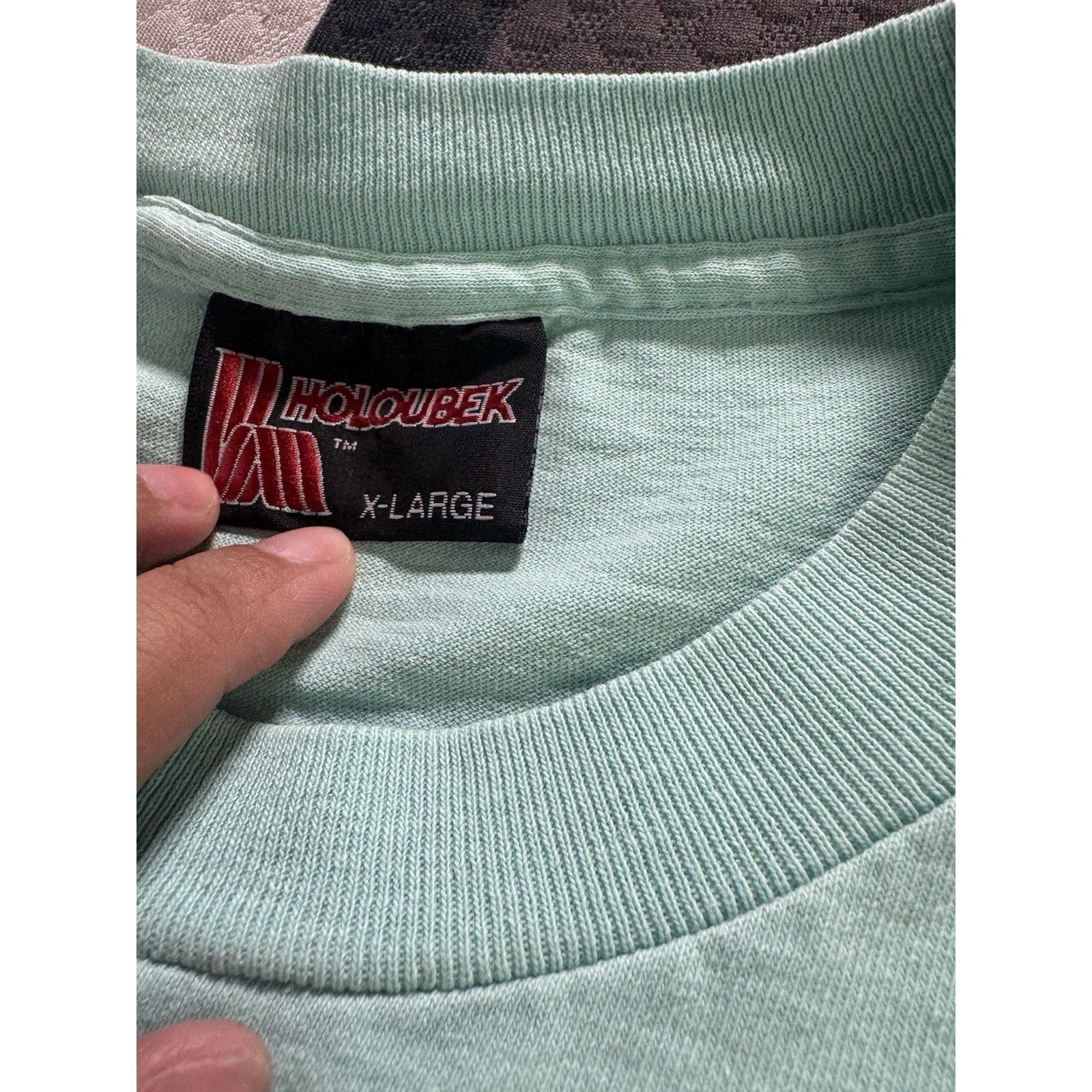 Harley Davidson Vintage 1993 Harley Davidson XL Holoubek USA Mint Green Size XL / US 12-14 / IT 48-50 - 5 Thumbnail