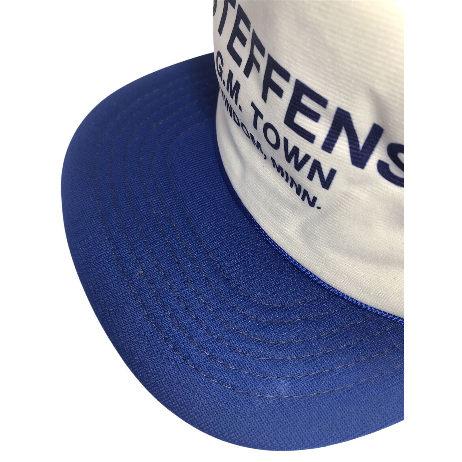Vintage Vintage YR Bell Royal Blue & White G.M. Town MINN Snapback M Size ONE SIZE - 8 Thumbnail