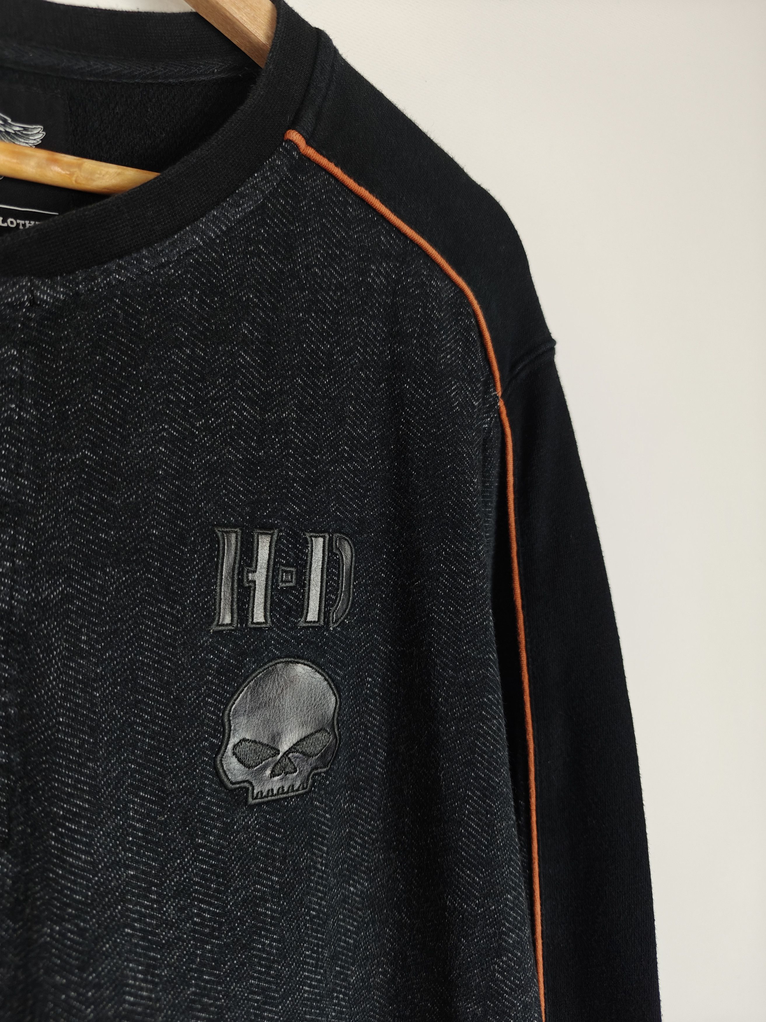 Harley Davidson Harley Davidson VTG Skull Sweatshirt Logo Gray L Size US L / EU 52-54 / 3 - 4 Thumbnail