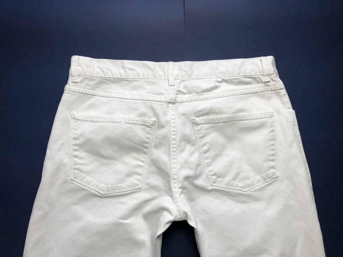 Jil Sander SS11 Jil Sander by Raf Simons white cotton denim pants Size US 32 / EU 48 - 4 Thumbnail