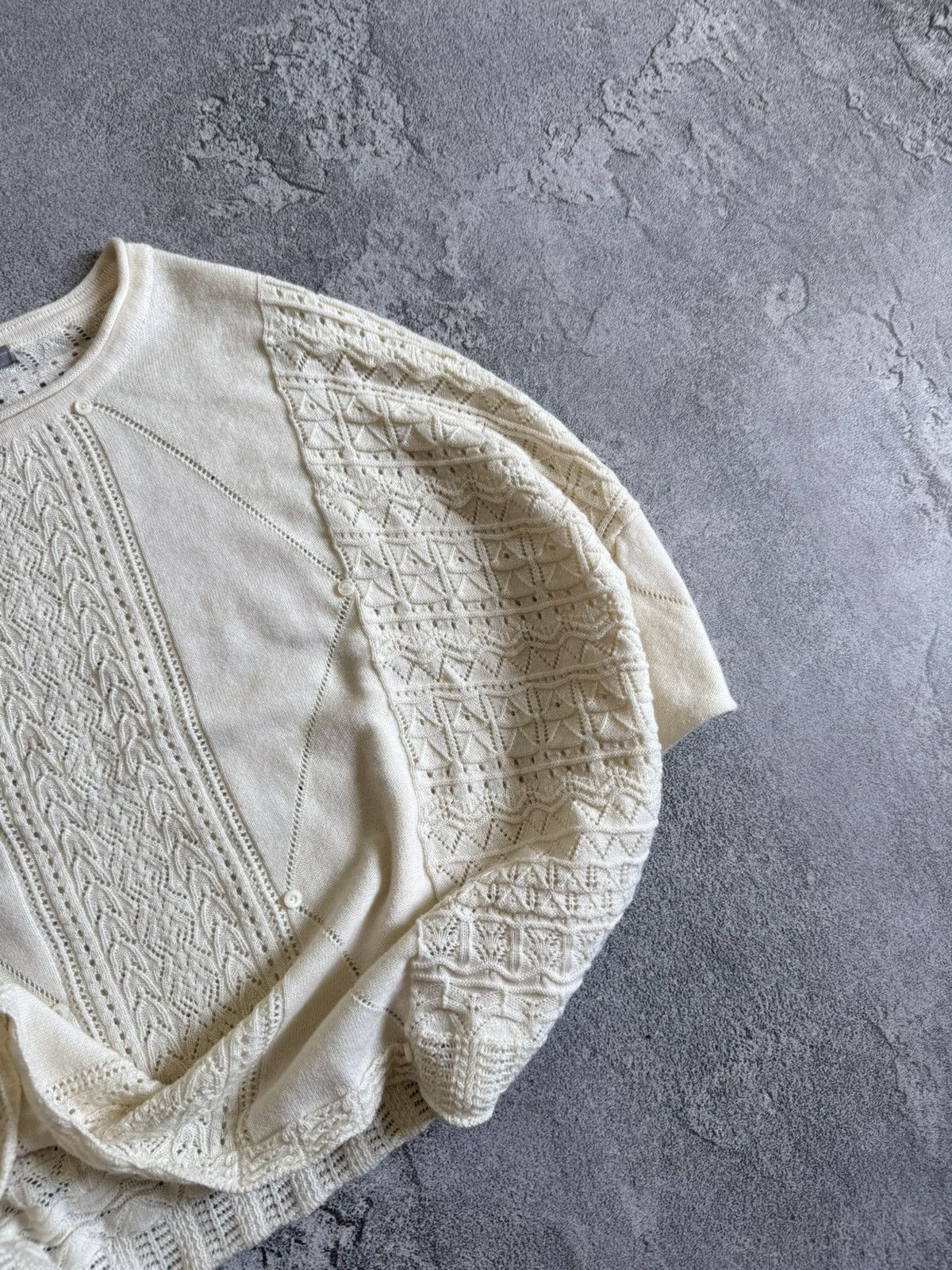 Designer High Use oversized relaxed sweater jumper pullover cape knit Size ONE SIZE - 3 Thumbnail