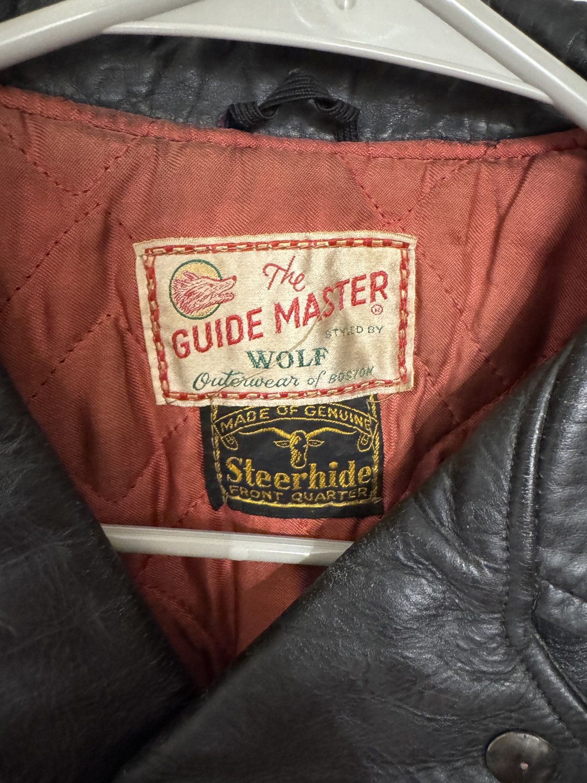 Vintage Rare 50s Guide Master by Wolf of Boston Leather Jacket Size XS / US 0-2 / IT 36-38 - 5 Thumbnail