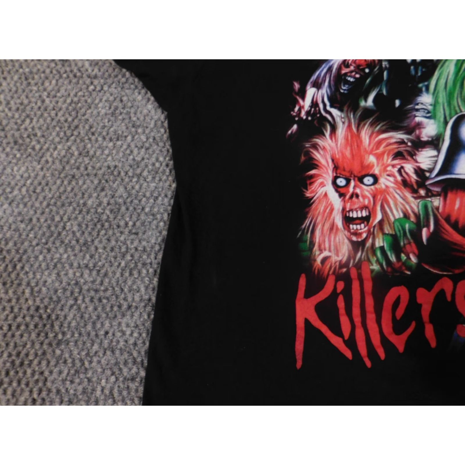 Vintage Iron Maiden Shirt Medium Mens Killers Black Graphic Skull Metal Rock Vintage T-Shirt Black Mens M Rock Size US M / EU 48-50 / 2 - 6 Thumbnail