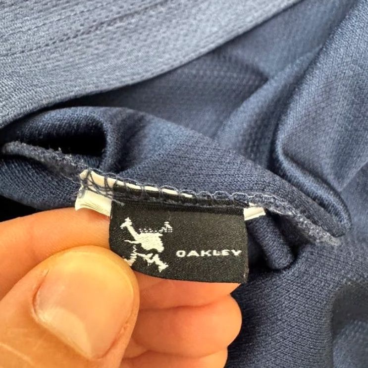 Oakley VINTAGE: No — Oakley Performance Golf Polo Shirt Mens Medium Heather Blue Activewear Athletic Size US M / EU 48-50 / 2 - 5 Thumbnail