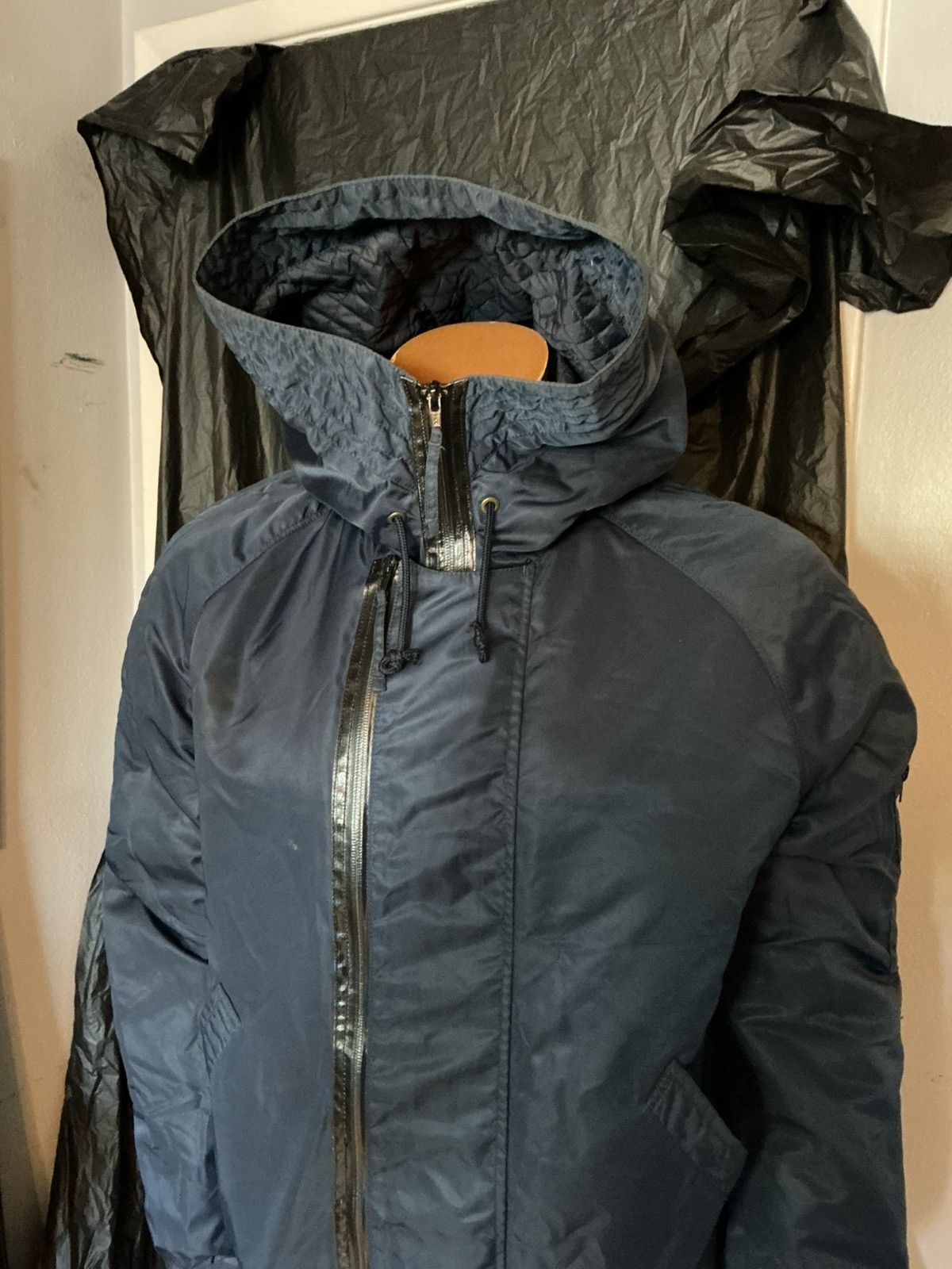 Whyred WHYRED Double Zip Military Army Hooded Bomber Flight Jacket Size US M / EU 48-50 / 2 - 15 Thumbnail