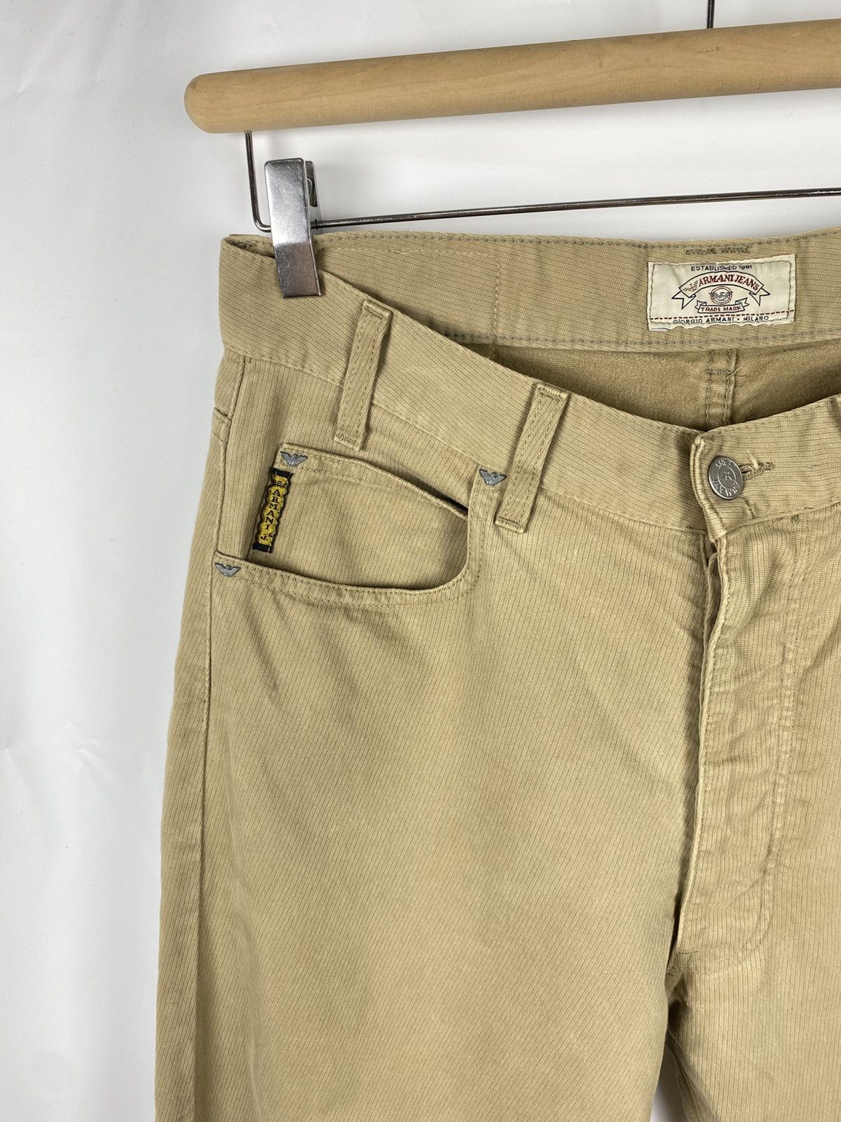 Armani Armani Jeans Vintage 1980s Twill Pants Cotton size 32 Size US 32 / EU 48 - 3 Thumbnail