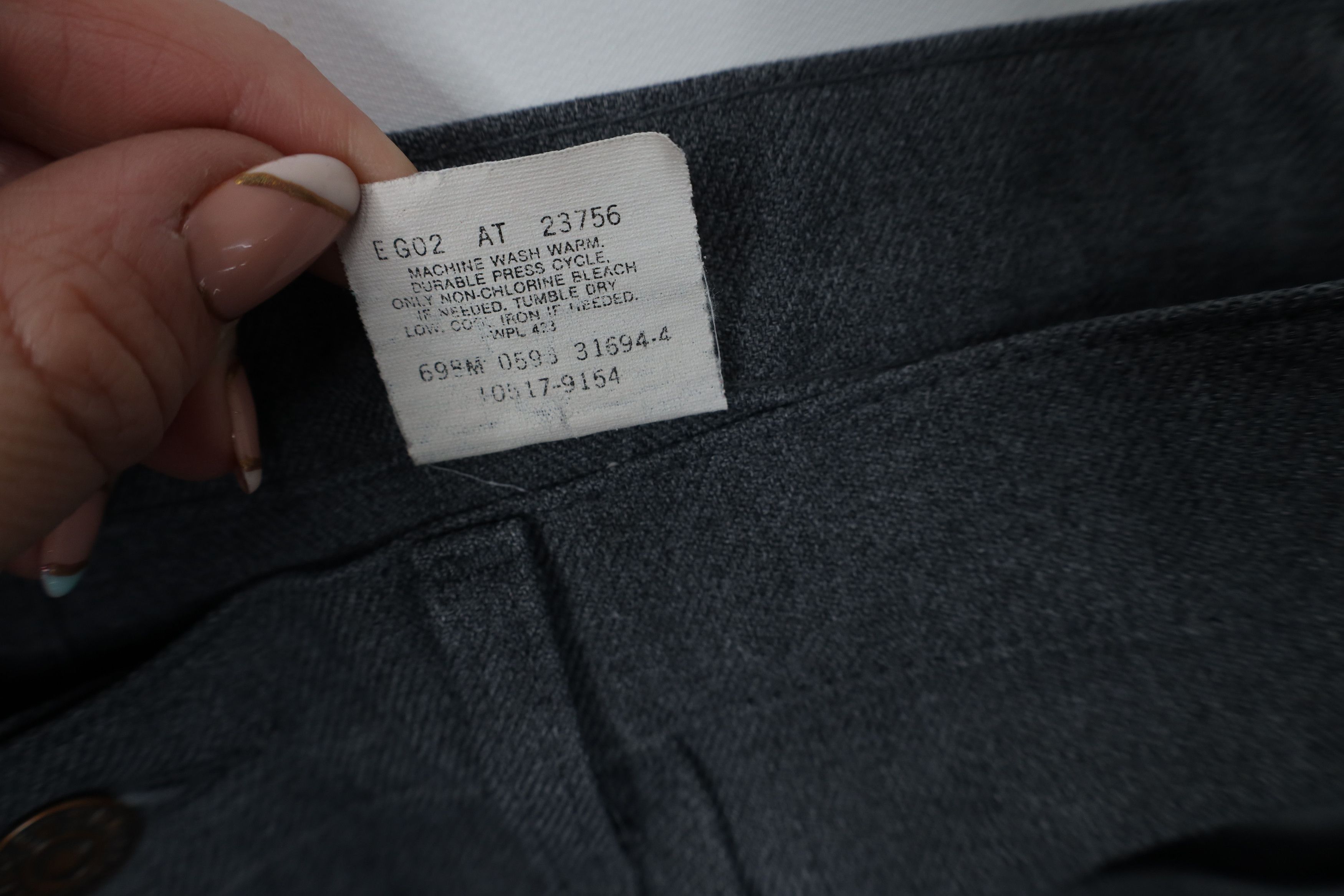 Levi's Vintage 90s Levis 517 Knit Flared Wide Leg Pants Gray USA Size US 36 / EU 52 - 9 Thumbnail