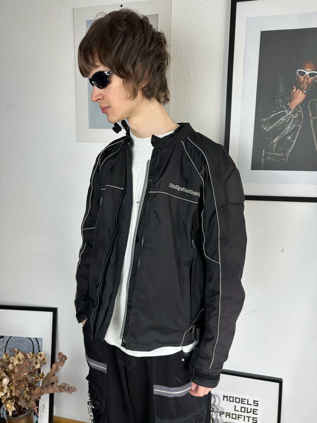 Harley Davidson × Vintage Y2K Vintage Harley Davidson Jacket Embroidery Big Logo Size US M / EU 48-50 / 2 - 1 Thumbnail