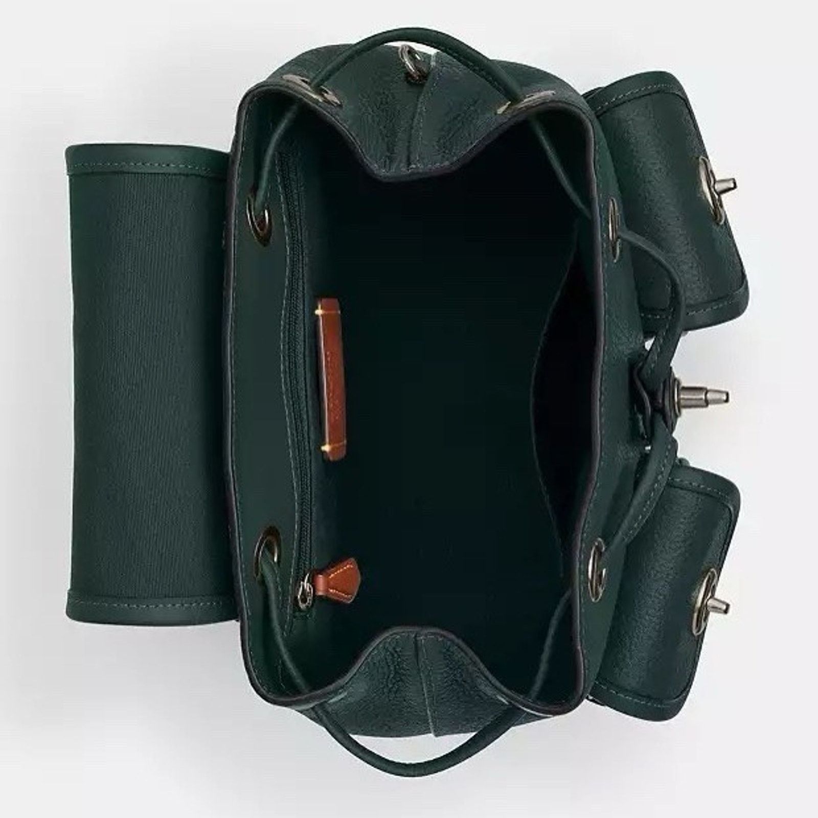Coach NWT Coach Hadley Backpack CBH09 Leather Dark teal/black Size ONE SIZE - 10 Thumbnail
