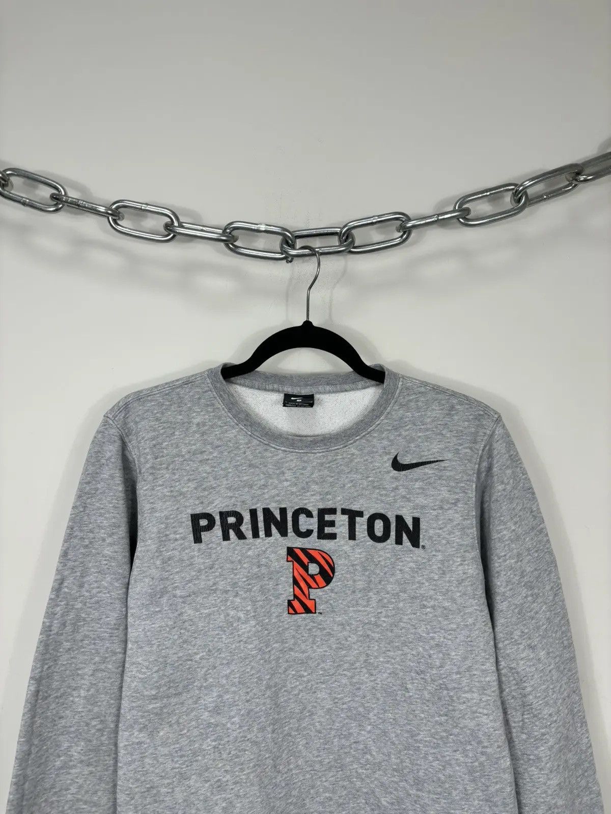 NCAA × Nike × Vintage Vintage Nike Princeton NCAA Big Logo Gray College Sweatshirt Size US S / EU 44-46 / 1 - 2 Thumbnail
