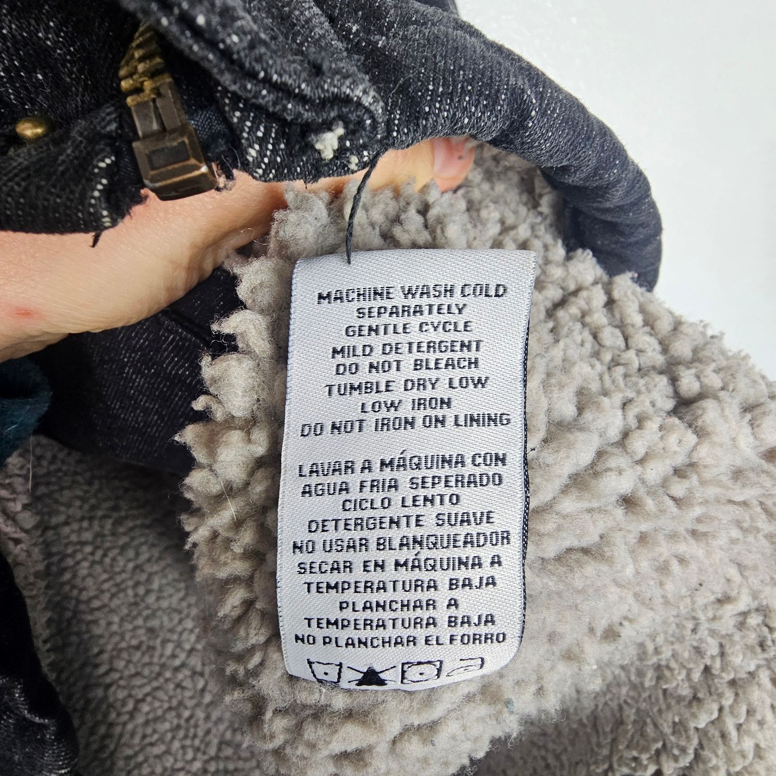 Wrangler Vintage Wrangler Denim Chore Coat Barn Jacket M Sherpa Lined Size US M / EU 48-50 / 2 - 9 Thumbnail
