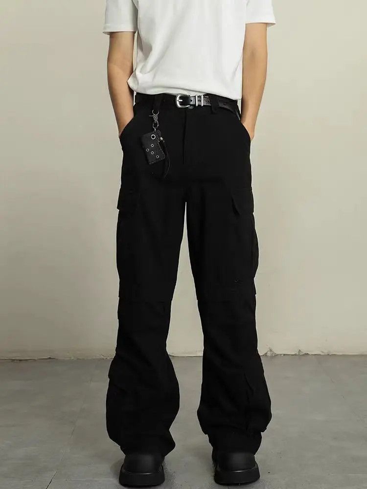 Designer × Japanese Brand Machete Straight Leg Micro Flare Jeans Black Size US 30 / EU 46 - 1 Thumbnail