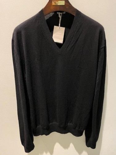 Tom Ford o1w1db10125 TFK100 V-neck Sweater in Black Size US XL / EU 56 / 4 - 1 Preview