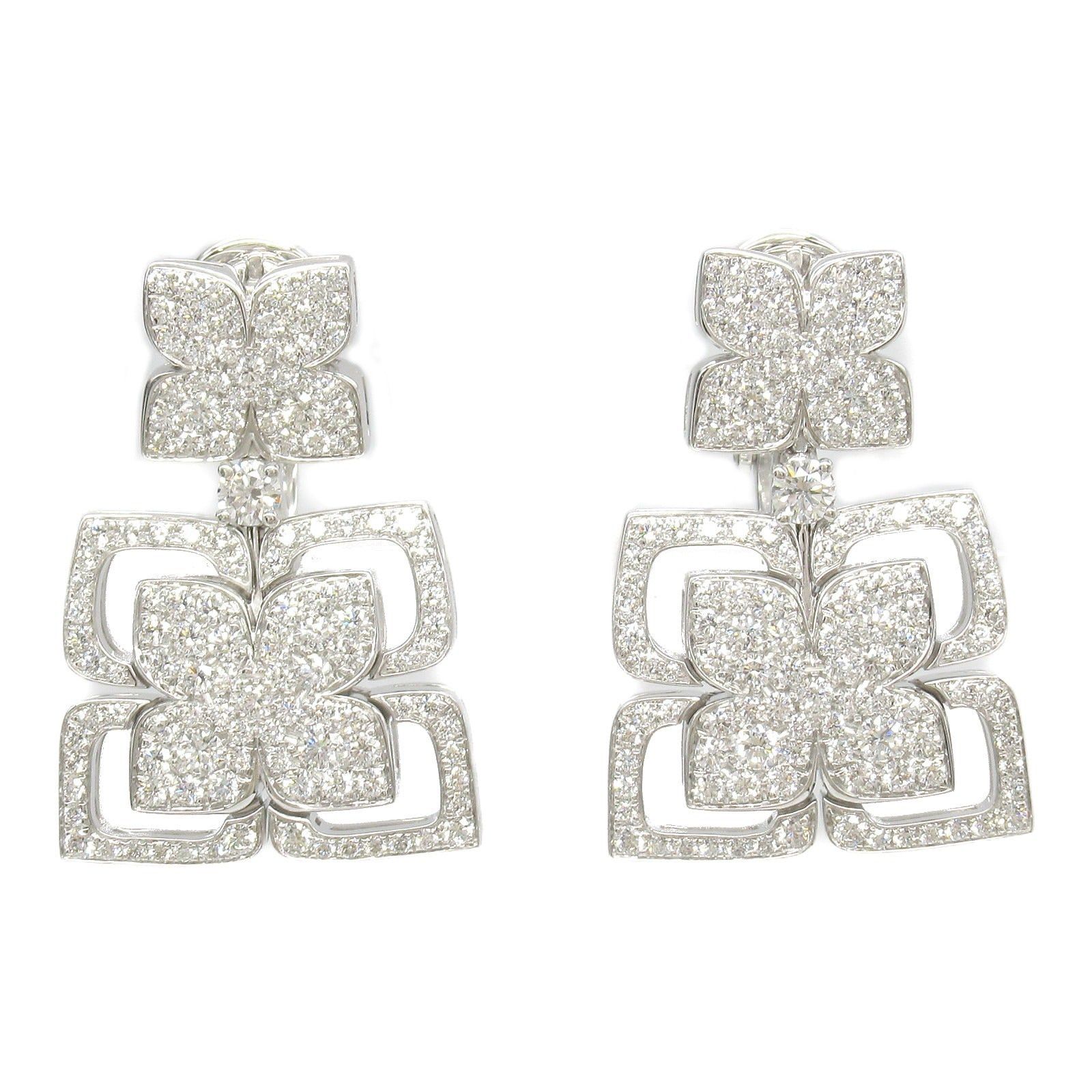 Bvlgari Bvlgari Diamond Earrings K18Wg (White Gold) Clear Size ONE SIZE - 1 Thumbnail