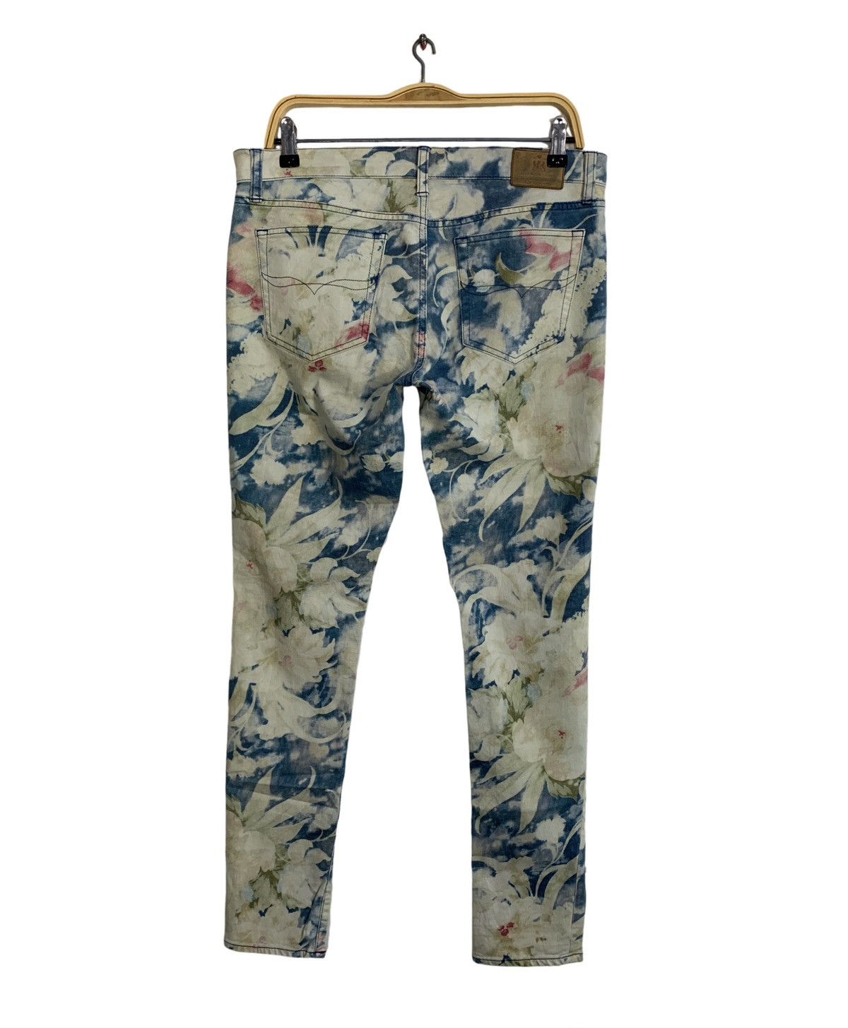 Polo Ralph Lauren 90s Polo Ralph Lauren Tompkins Skinny Floral Indigo Denim Size 32" / US 10 / IT 46 - 2 Thumbnail