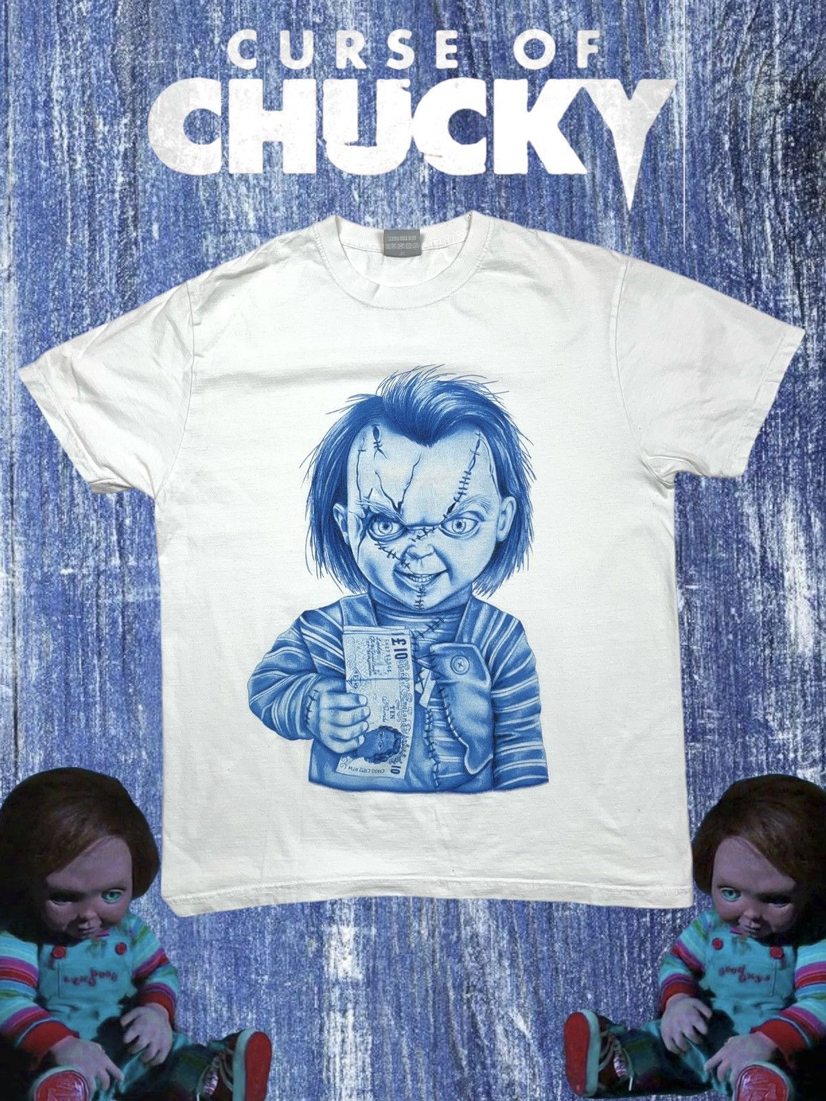 Expert Horror × Movie × Vintage Vintage 90s Chucky Horror Movie T 