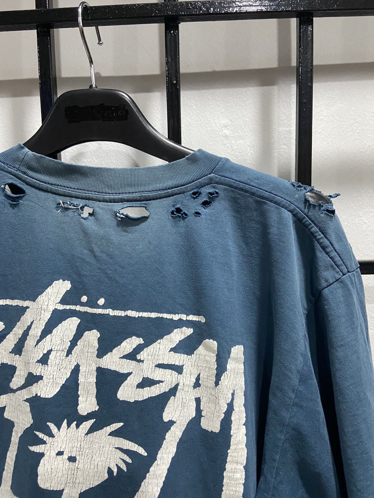 Stussy × Vintage Vintage Thrashed Stussy stickman Made in Usa Size US XL / EU 56 / 4 - 5 Thumbnail