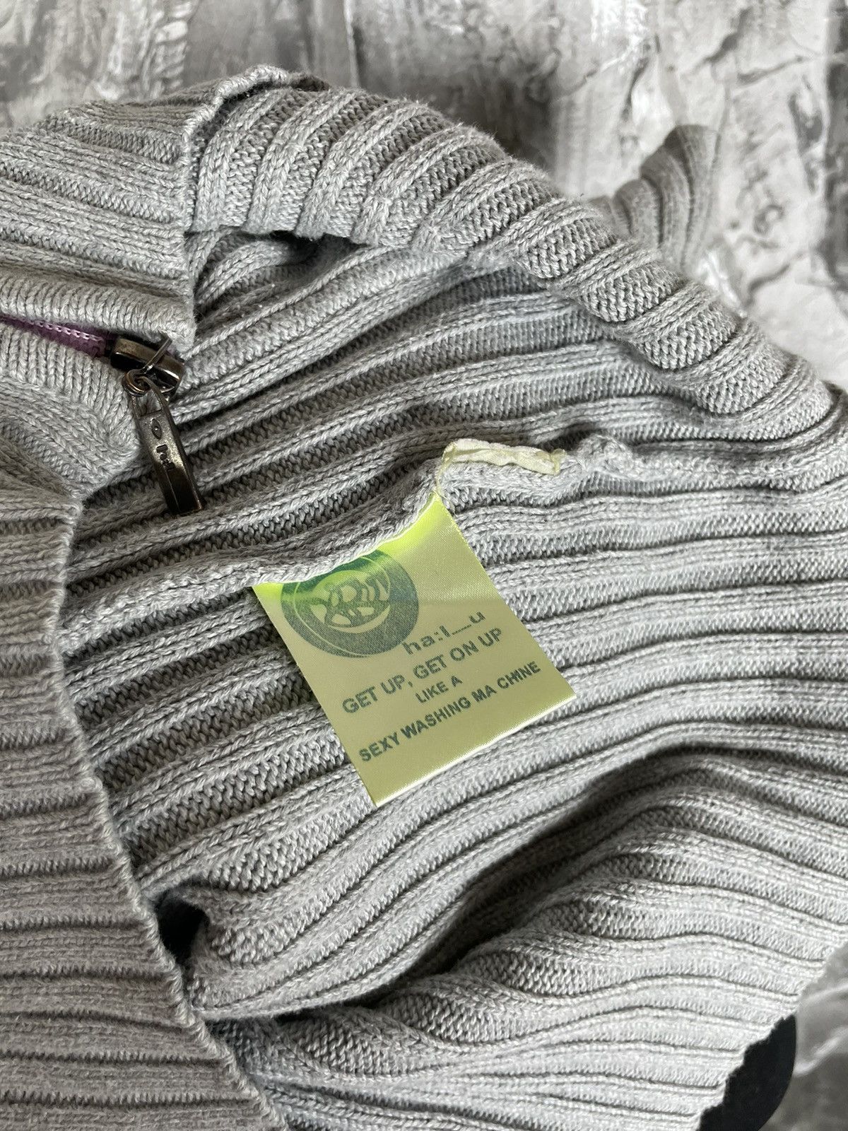 20471120 × Le Grande Bleu (L.G.B.) × Seditionaries Y2K Vintage Zip Stripes Sweater LGB Japanese Style Size US S / EU 44-46 / 1 - 9 Thumbnail