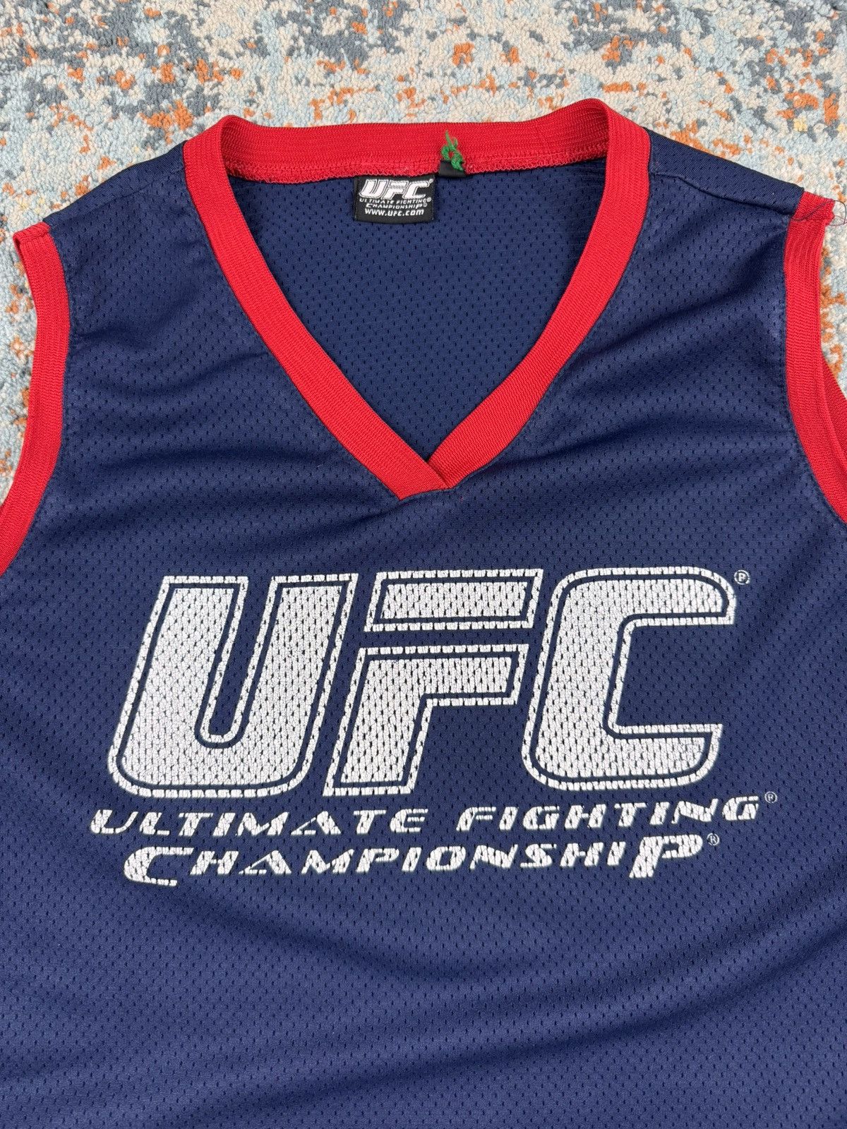 UFC × Vintage Vintage 90s UFC Mesh tank top sleeveless jersey UK flag Size US XXL / EU 58 / 5 - 7 Thumbnail