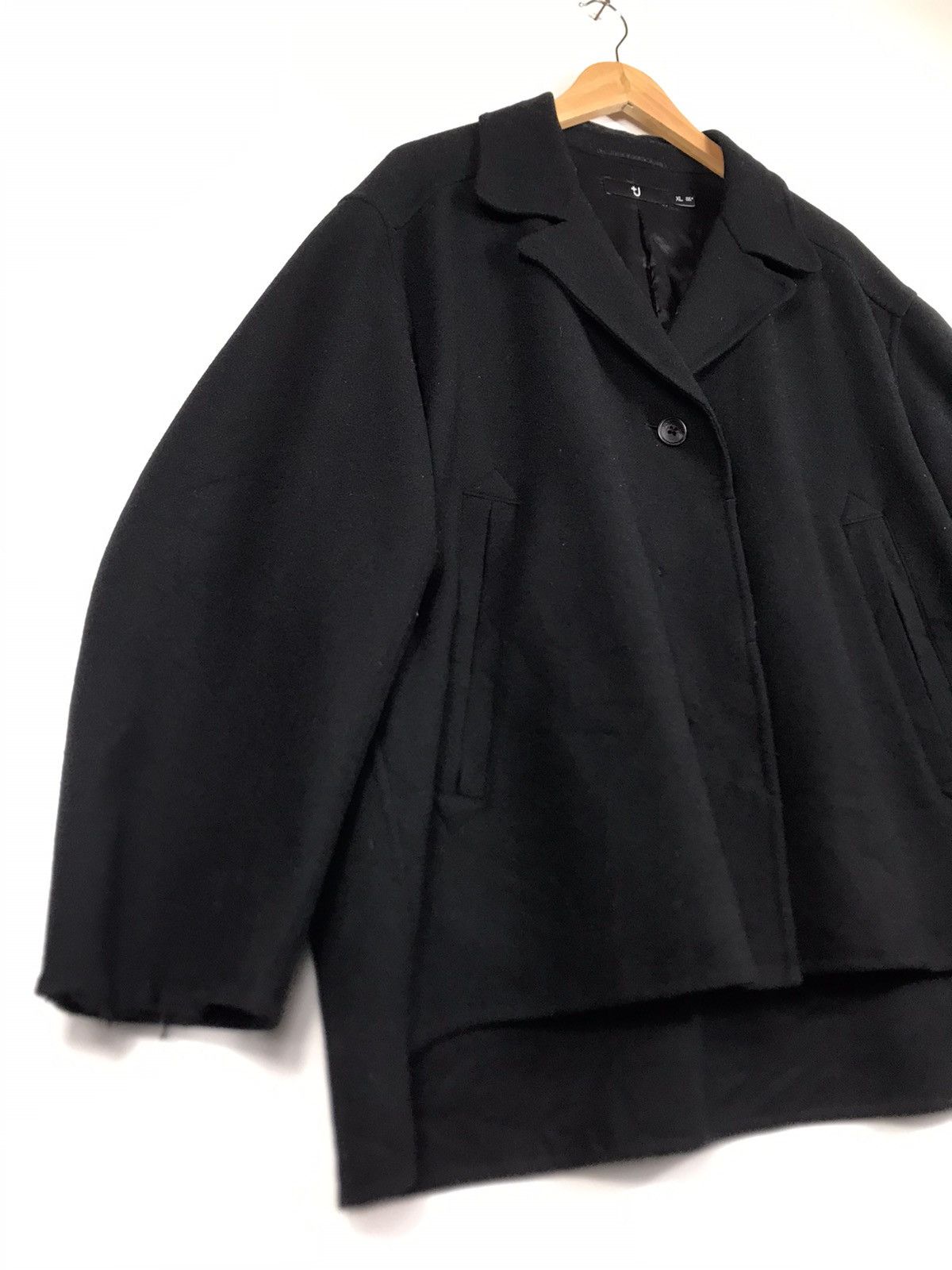 Jil Sander × Uniqlo 🔥Jil Sander Uniqlo Wool Button Cropped Coat Jacket Size US XL / EU 56 / 4 - 3 Thumbnail