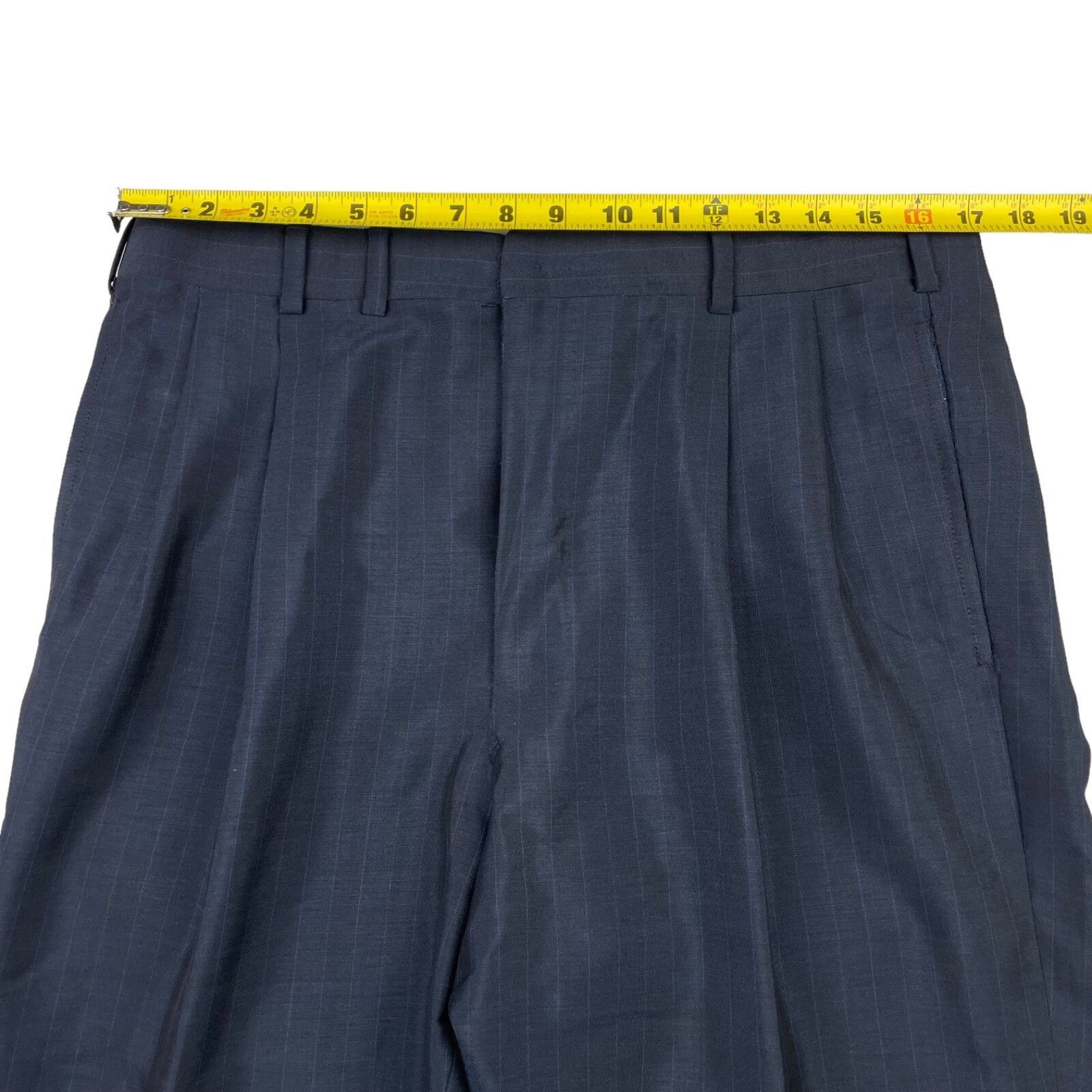 Oxxford Clothes VTG Oxxford Clothes Men's Manhattan Lightweight Suit Blue St Size 44R - 15 Thumbnail