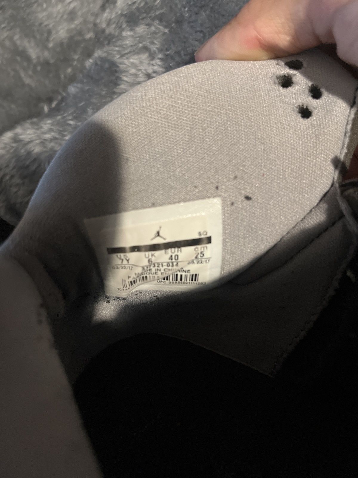 Jordan Brand Jordan 4 Spizike Black Cement Size US 7 / EU 40 - 5 Thumbnail