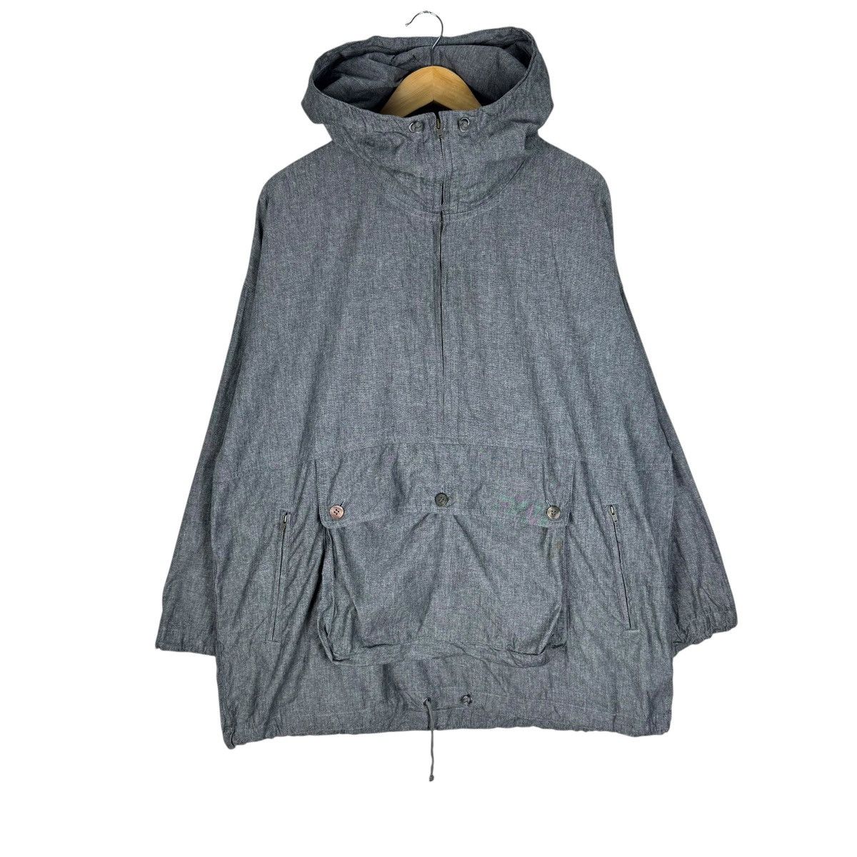 Issey Miyake 🔥80s ISSEY MIYAKE HOODIE ANORAK JACKET Size US M / EU 48-50 / 2 - 4 Thumbnail