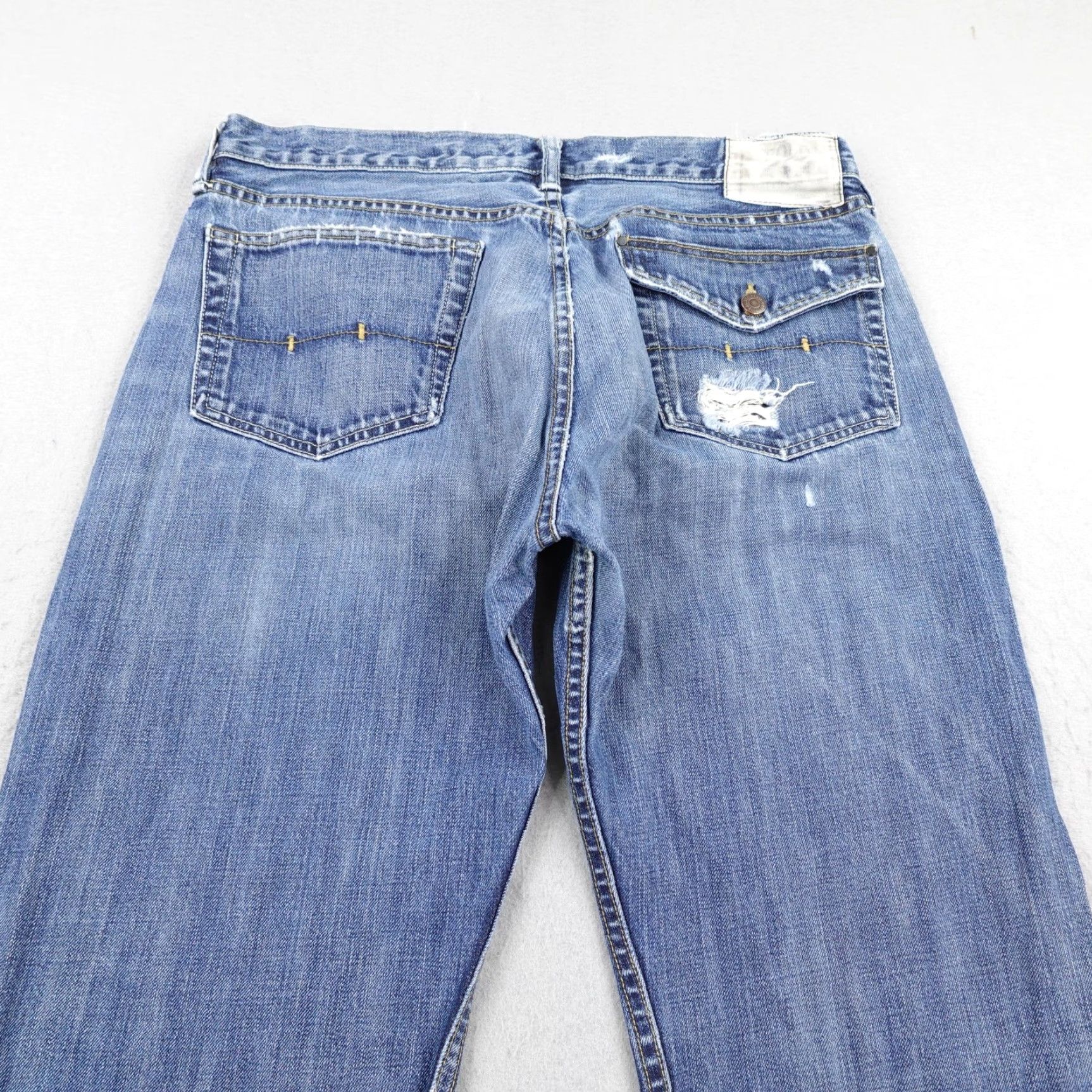 Polo Ralph Lauren Polo Ralph Lauren Jeans Mens 34x34 Denim Blue Distressed Faded 867 York Classic Straight Size US S / EU 44-46 / 1 - 5 Thumbnail