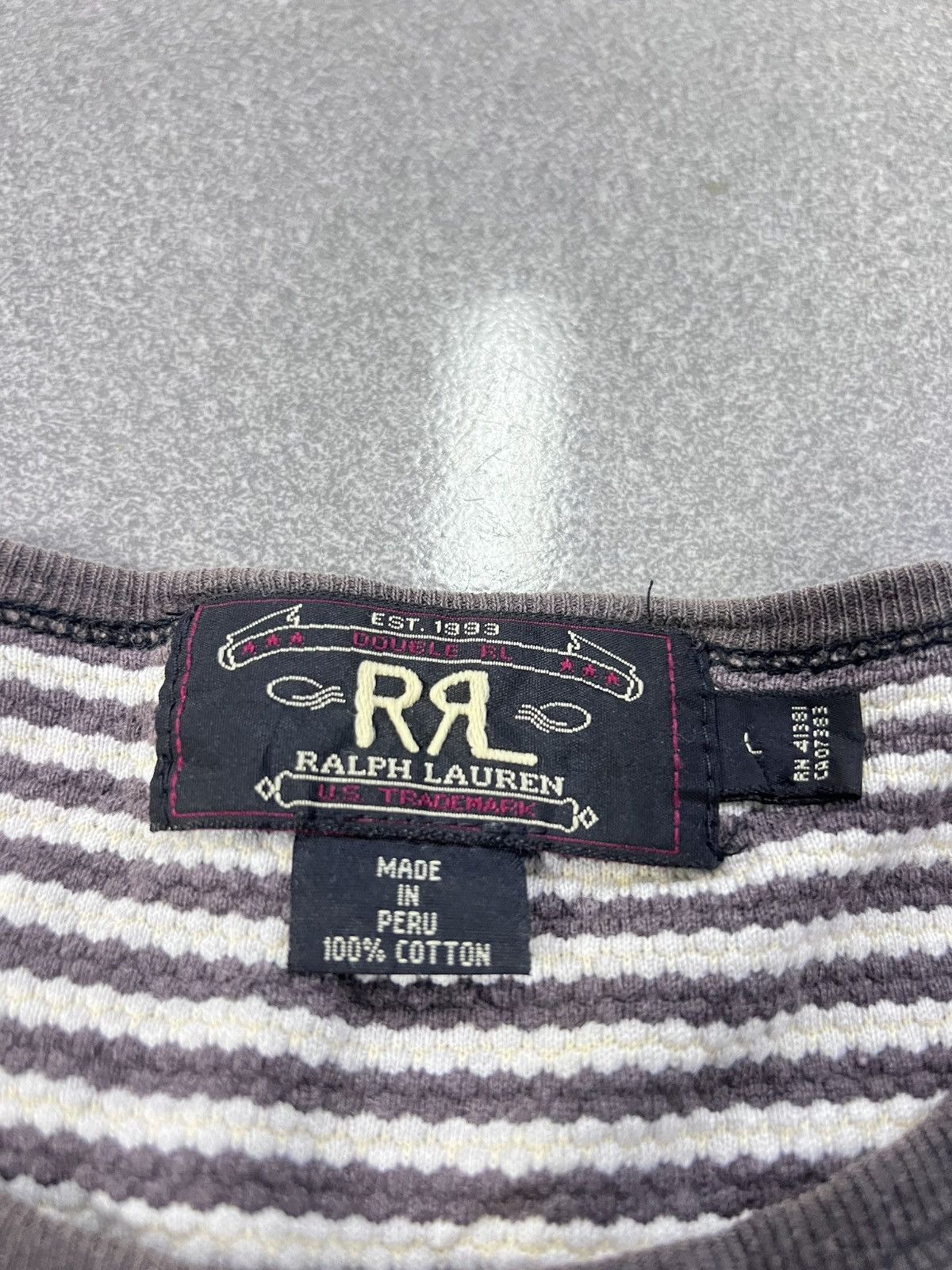RRL Ralph Lauren RRL Double RL Striped Long Sleeve Tshirt Size US L / EU 52-54 / 3 - 5 Thumbnail