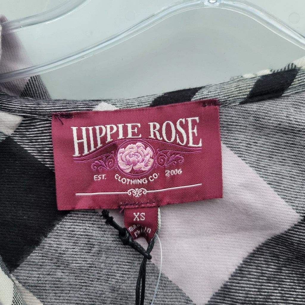 Other NWT Hippie Rose Flannel Hooded Button Down Shirt Lightweight Size XS / US 0-2 / IT 36-38 - 5 Thumbnail