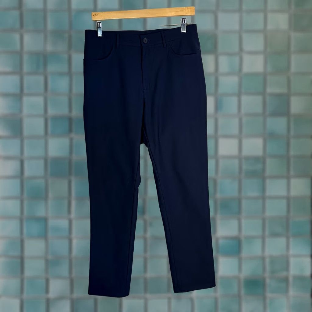 Vintage Lambs Faraday Mens Navy Blue EMF Radiation Shielding Chino Pants Size 32 Size US 32 / EU 48 - 1 Thumbnail