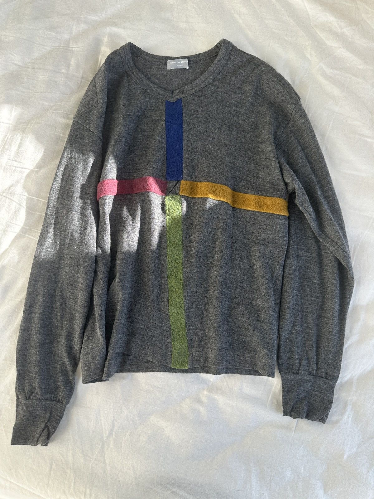 Comme des Garcons Homme × Designer × Vintage Comme des Garsons Homme AD1996 Wool Jumper Size US S / EU 44-46 / 1 - 1 Thumbnail
