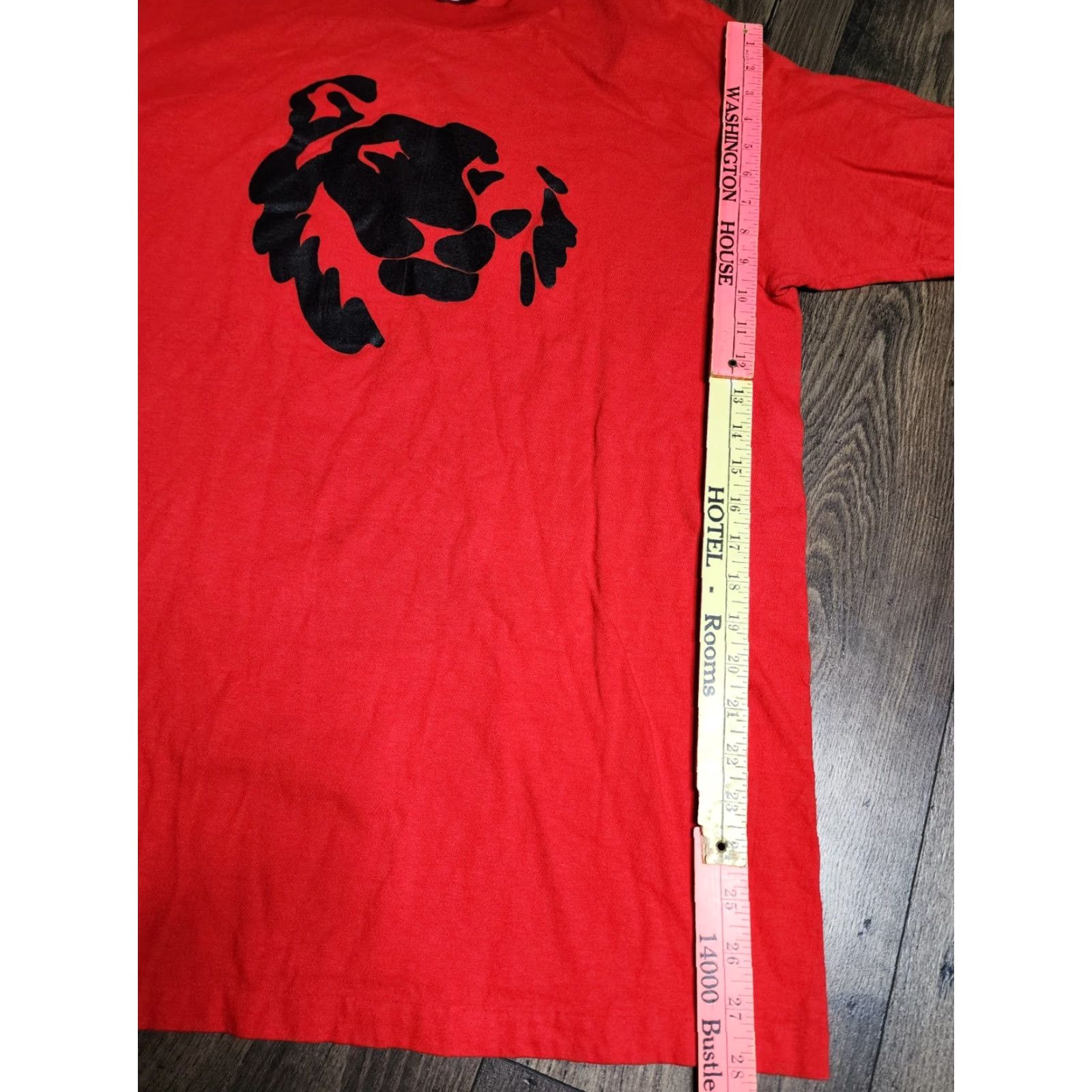 Hanes VINTAGE 1990s Hanes Men's XL Graphic T-Shirt University Bid Day Lion Double-Sided Crew Neck Cotton Blend Red Size US XL / EU 56 / 4 - 4 Thumbnail