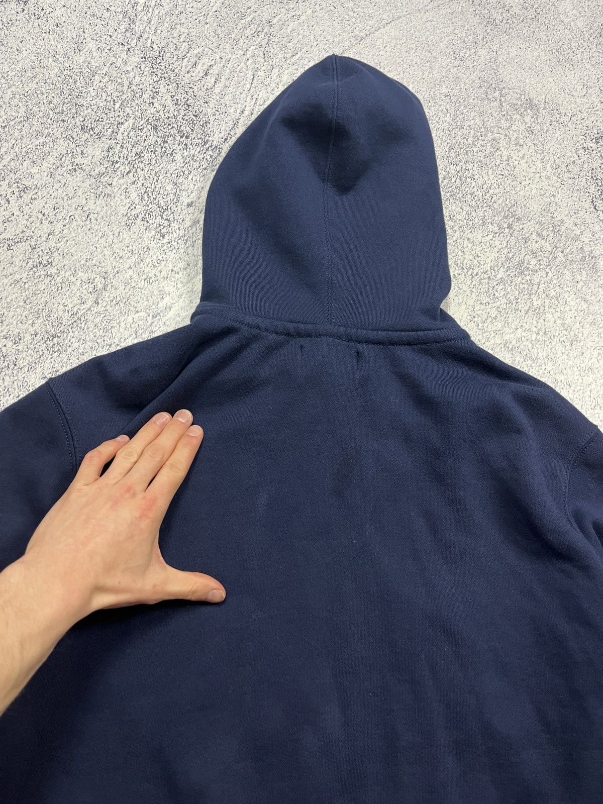 Polo Ralph Lauren × Vintage Polo Ralph Lauren Vintage Y2k Navy Red Pony Zip Hoodie Rare Size US XXL / EU 58 / 5 - 8 Thumbnail