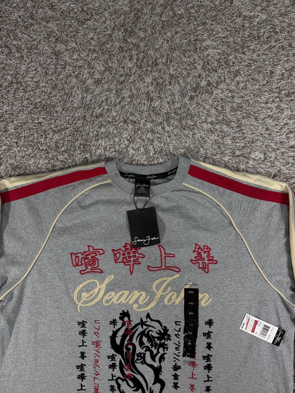 Sean John Vintage Sean John Y2K Dragon Graphic Long Sleeve Shirt Size US XXL / EU 58 / 5 - 2 Thumbnail