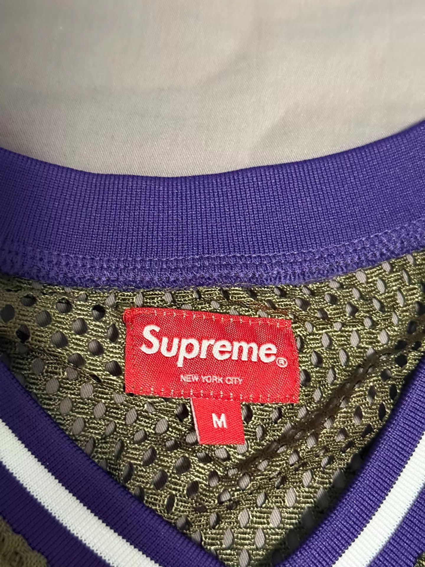 Supreme Supreme Camo Mesh Baseball Jersey M New Size US M / EU 48-50 / 2 - 3 Thumbnail