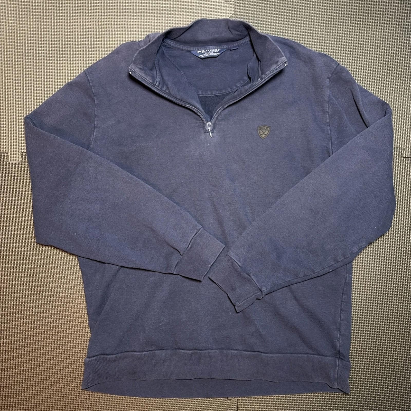 Polo Ralph Lauren Polo Ralph Lauren Navy Blue Quarter zip Vintage Golf XL Size US XL / EU 56 / 4 - 1 Thumbnail