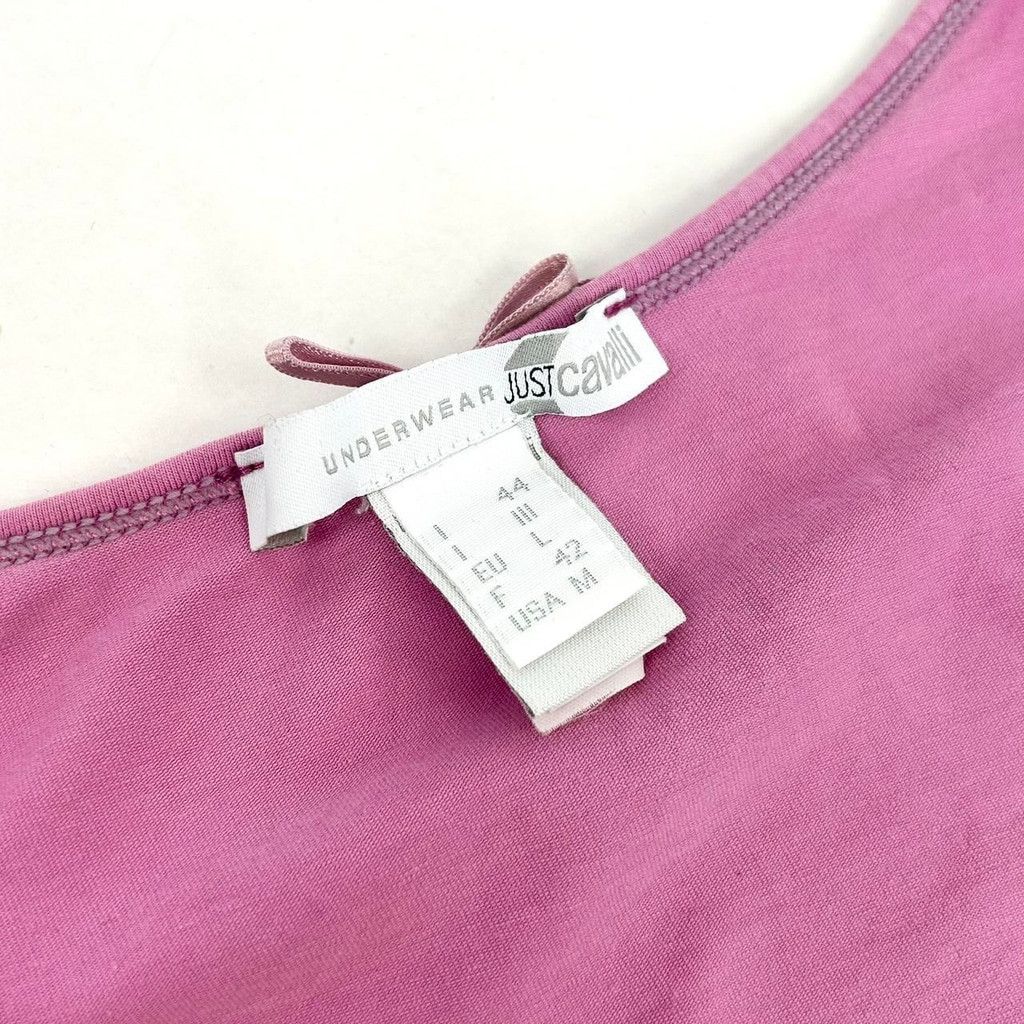 Just Cavalli y2k euro Cavalli pink tank top with mesh detail Size M / US 6-8 / IT 42-44 - 2 Thumbnail