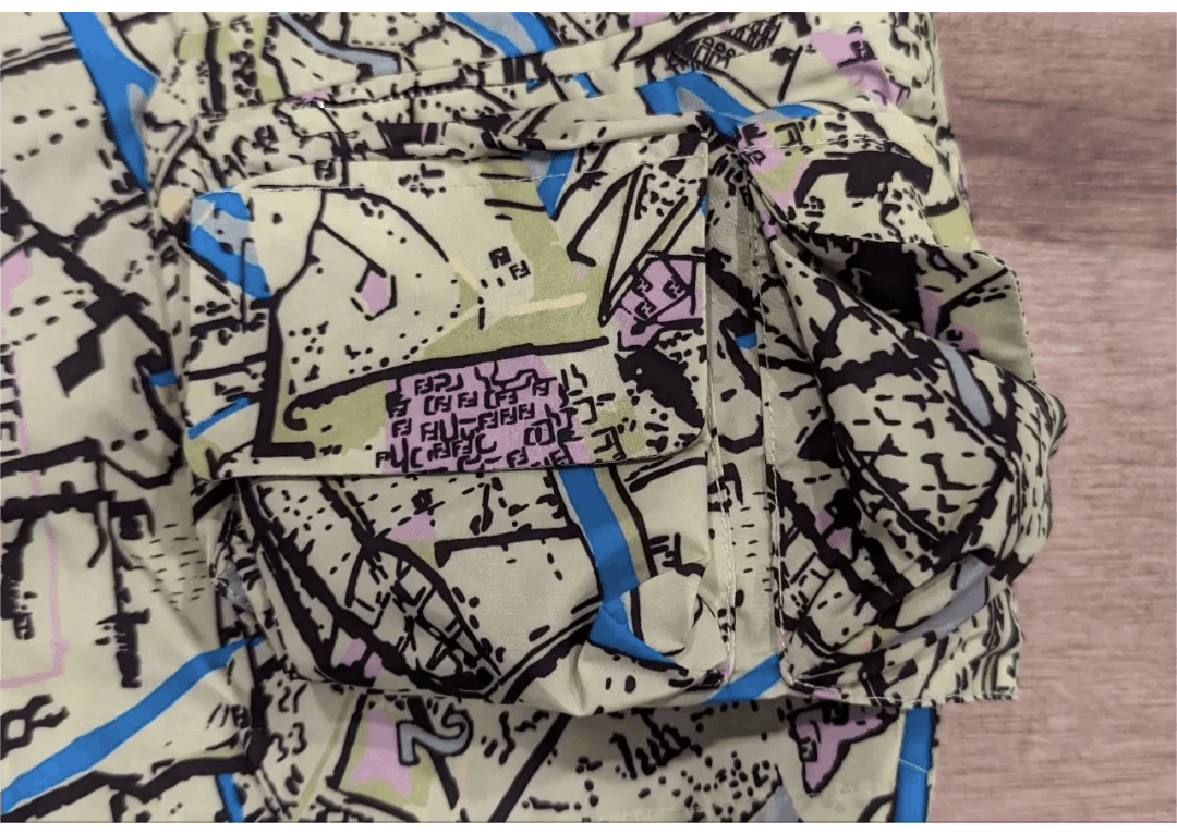 Fendi FENDI Abstract Map Print Bermuda Shorts Eden 54 US 38 Size US 38 / EU 54 - 2 Thumbnail