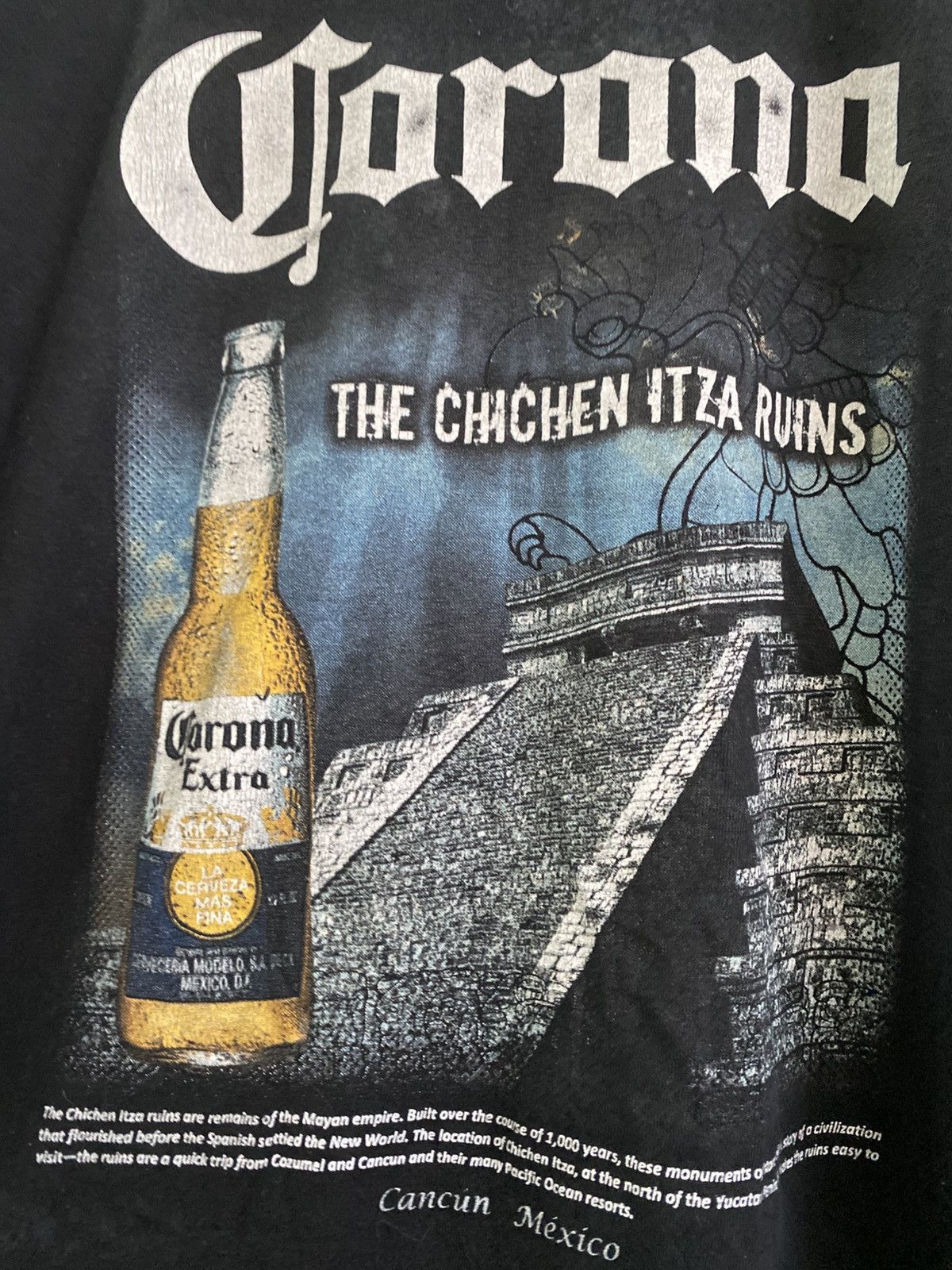 Vintage Vintage FADED CORONA BEER The Chicken Itza Ruinz Shirt Size US L / EU 52-54 / 3 - 10 Thumbnail