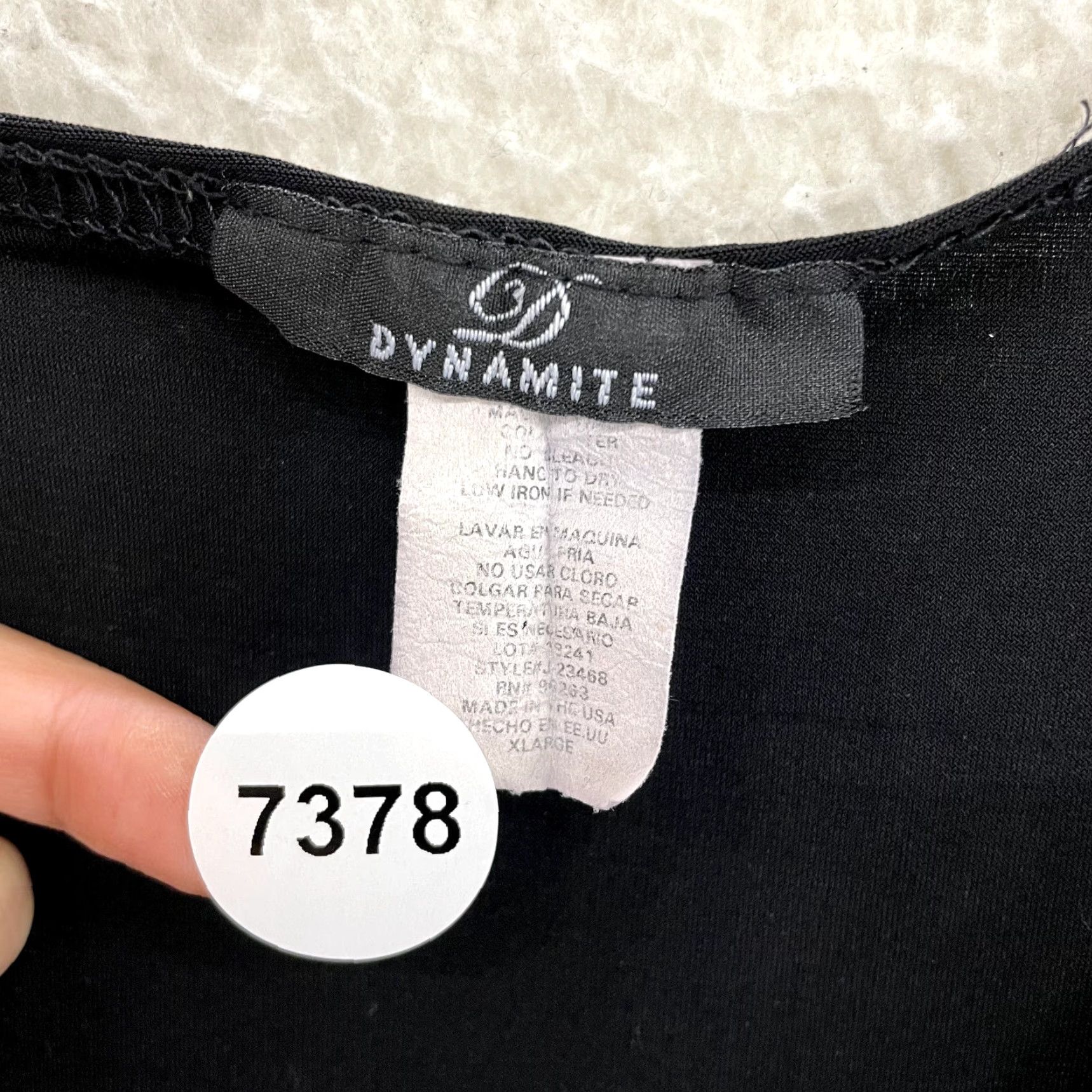 Vintage VINTAGE 90s Y2K Top Shirt XL Black Grunge Slinky Stretch Asymmetrical Fairy Dynamite Ladies/Ladies XL Size XL / US 12-14 / IT 48-50 - 8 Thumbnail