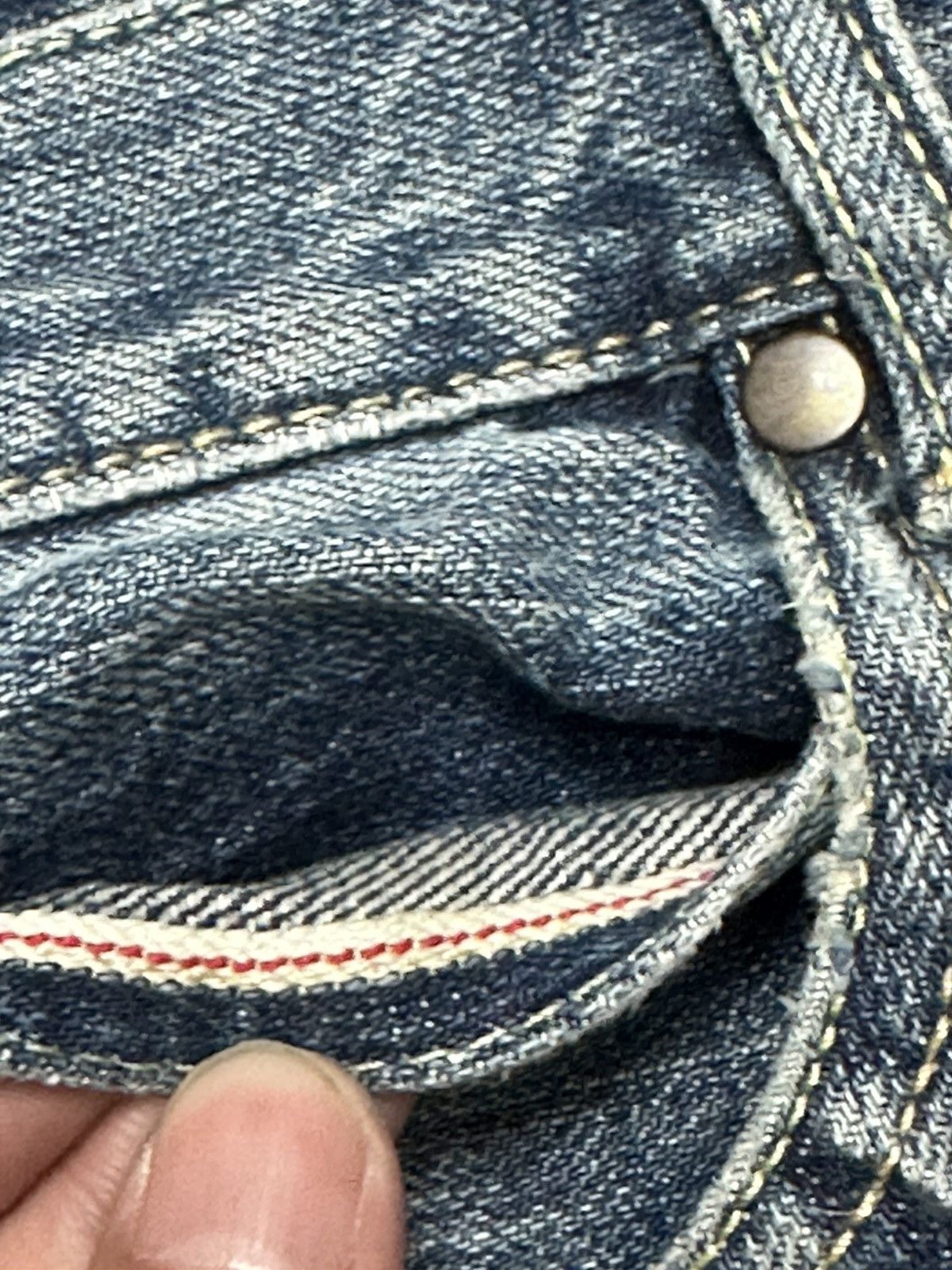 Japanese Brand Vintage K-Collection Japanese Selvedge Jeans With Bluewash Size US 34 / EU 50 - 10 Thumbnail