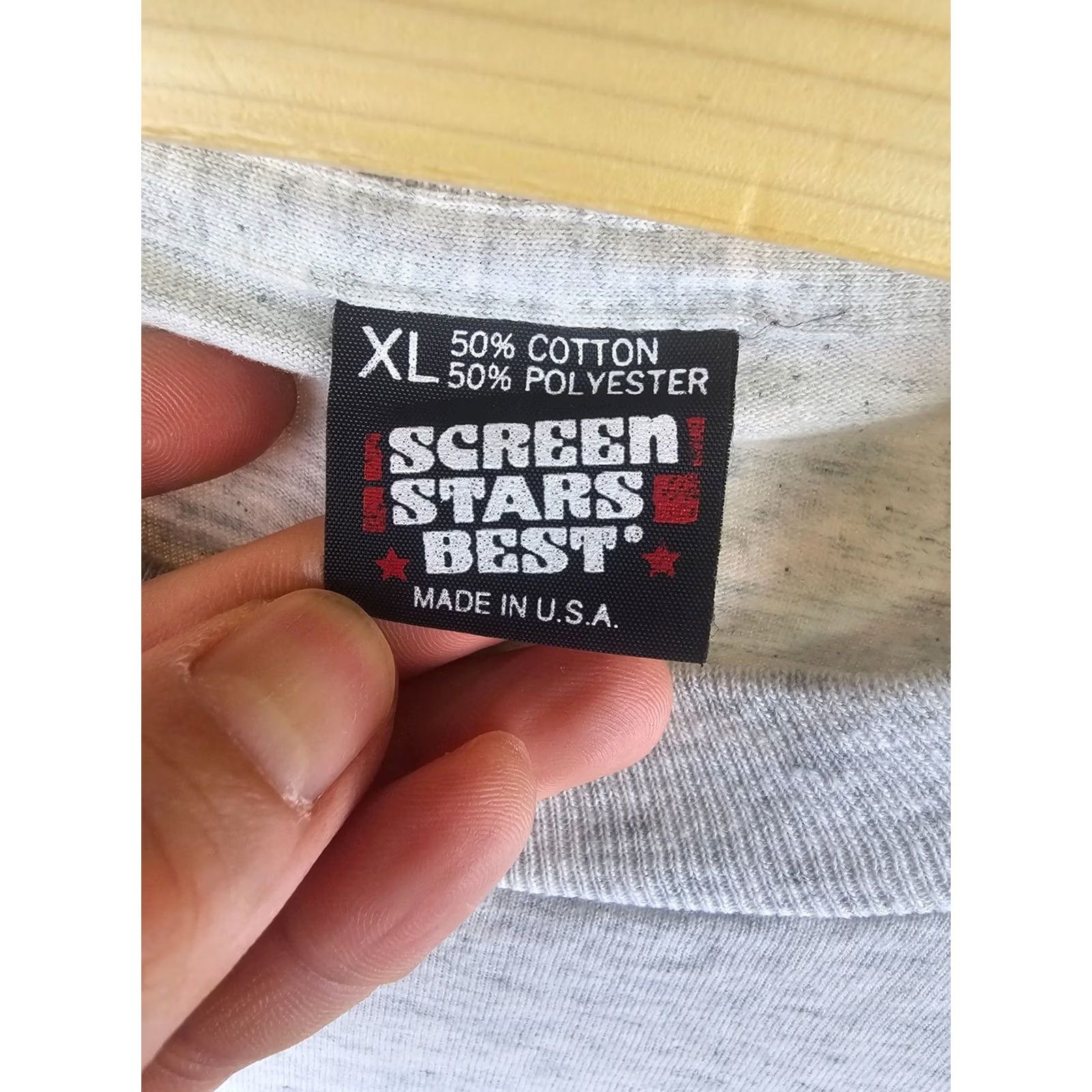 Vintage VINTAGE SCREEN STARS BEST T-Shirt Sports Football Baseball Hockey Pirates MULTI SPORT Graphic Shirt XL Gray Mens Size US XL / EU 56 / 4 - 5 Thumbnail