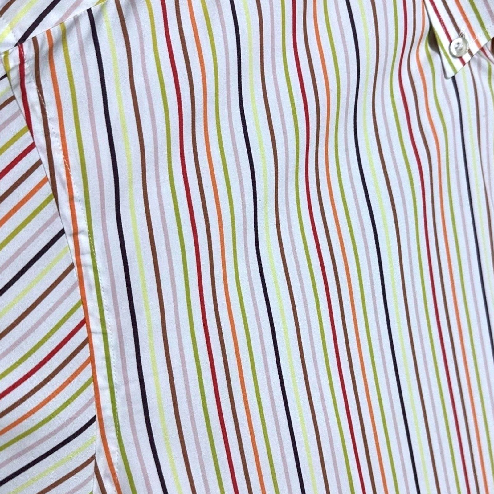 Vintage GIORDANO Experience Men's XXL Short Sleeve Button Down Multi Stripe Shirt Size US XXL / EU 58 / 5 - 6 Thumbnail