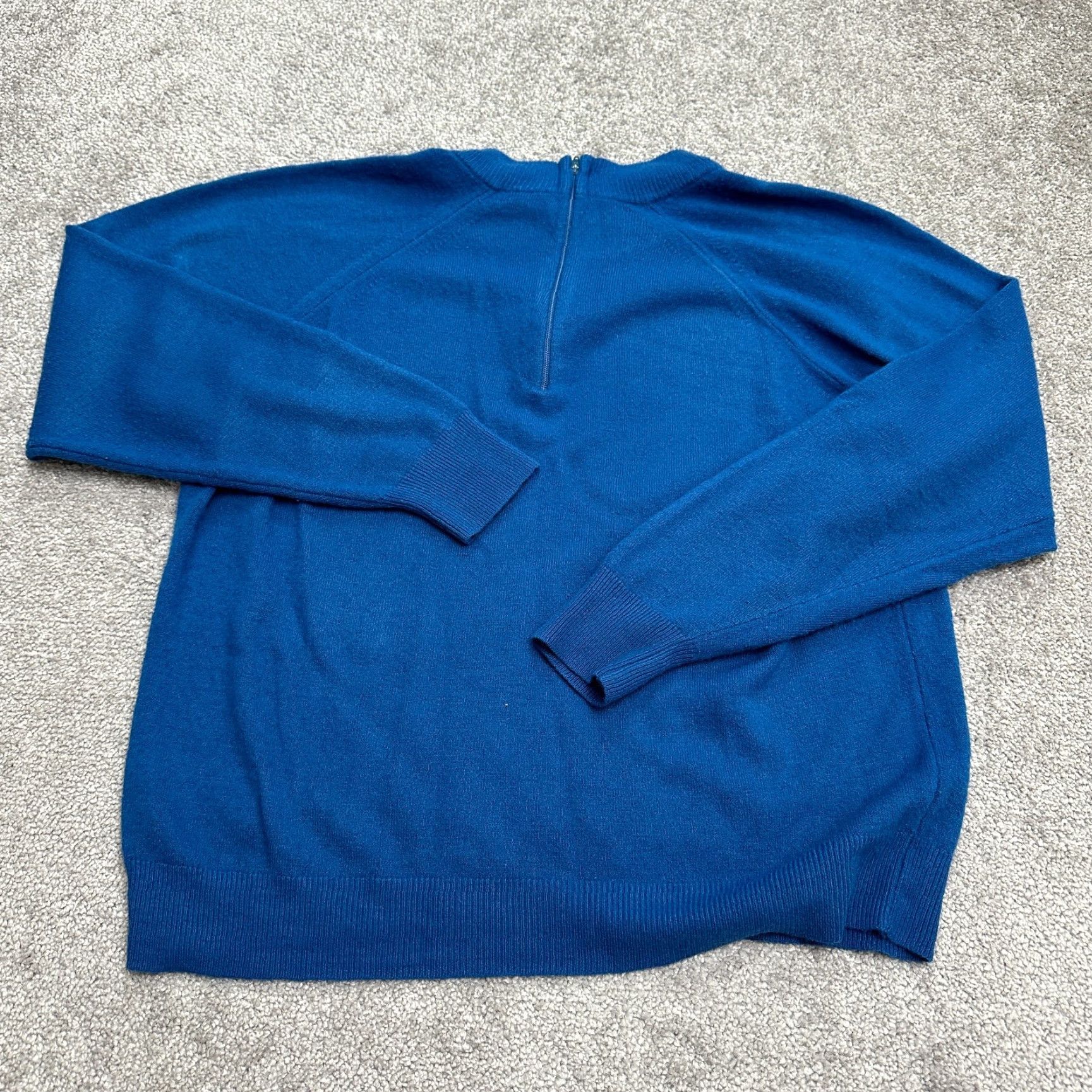 Vintage VINTAGE Designers Originals Pullover Sweater Women Large Blue Mock Neck Raglan Knit Sweater Modern Classic Style Mens Womens? Size L / US 10 / IT 46 - 2 Thumbnail
