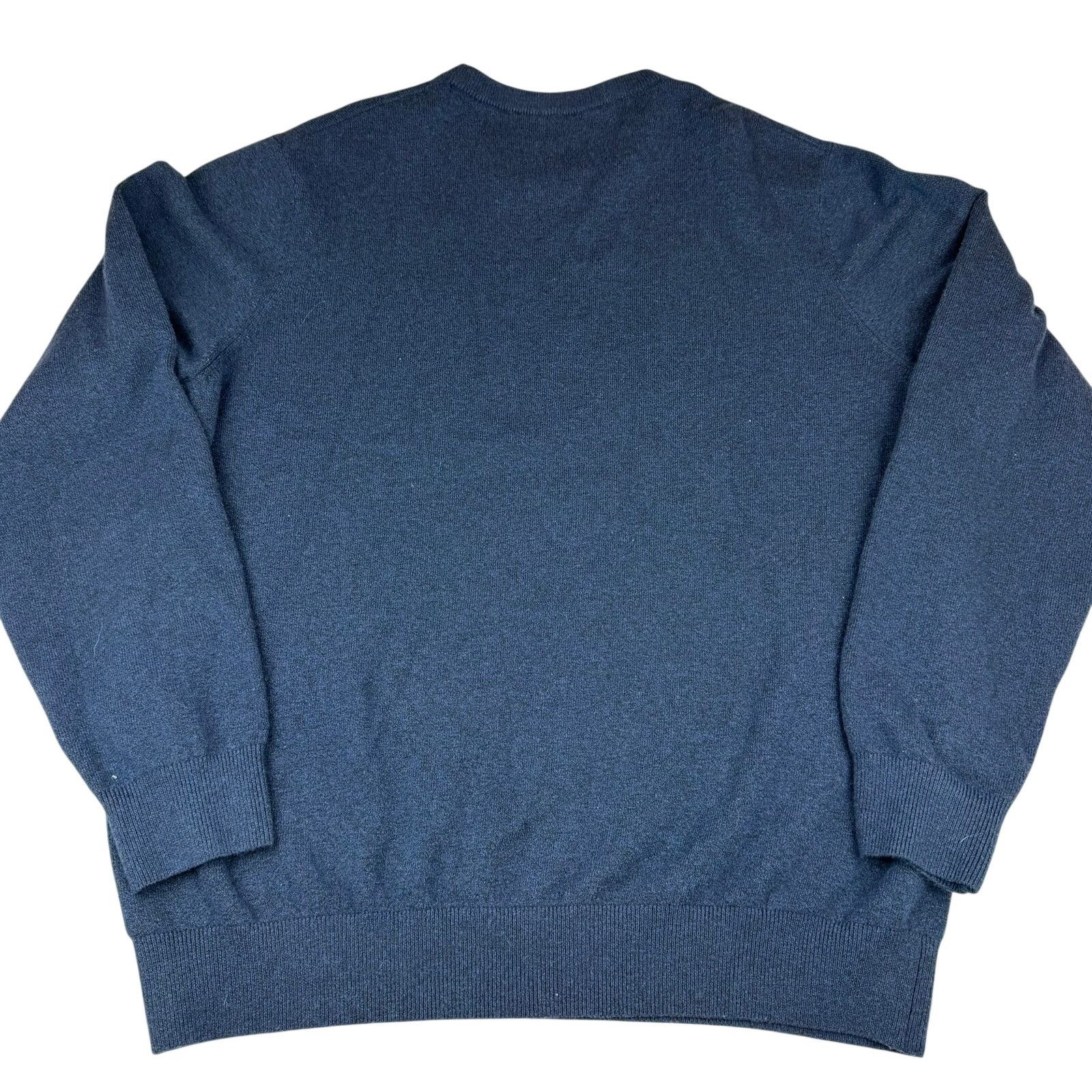 Faherty Faherty Blue Crewneck Sweater XXL Organic Cotton Size US XXL / EU 58 / 5 - 2 Thumbnail