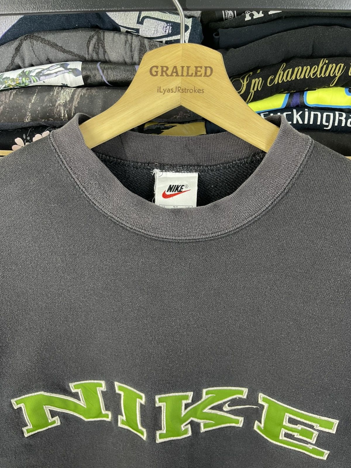 Nike Vintage 90's Nike Embroidered Spell-out Logo Sweatshirt Size US XL / EU 56 / 4 - 16 Thumbnail