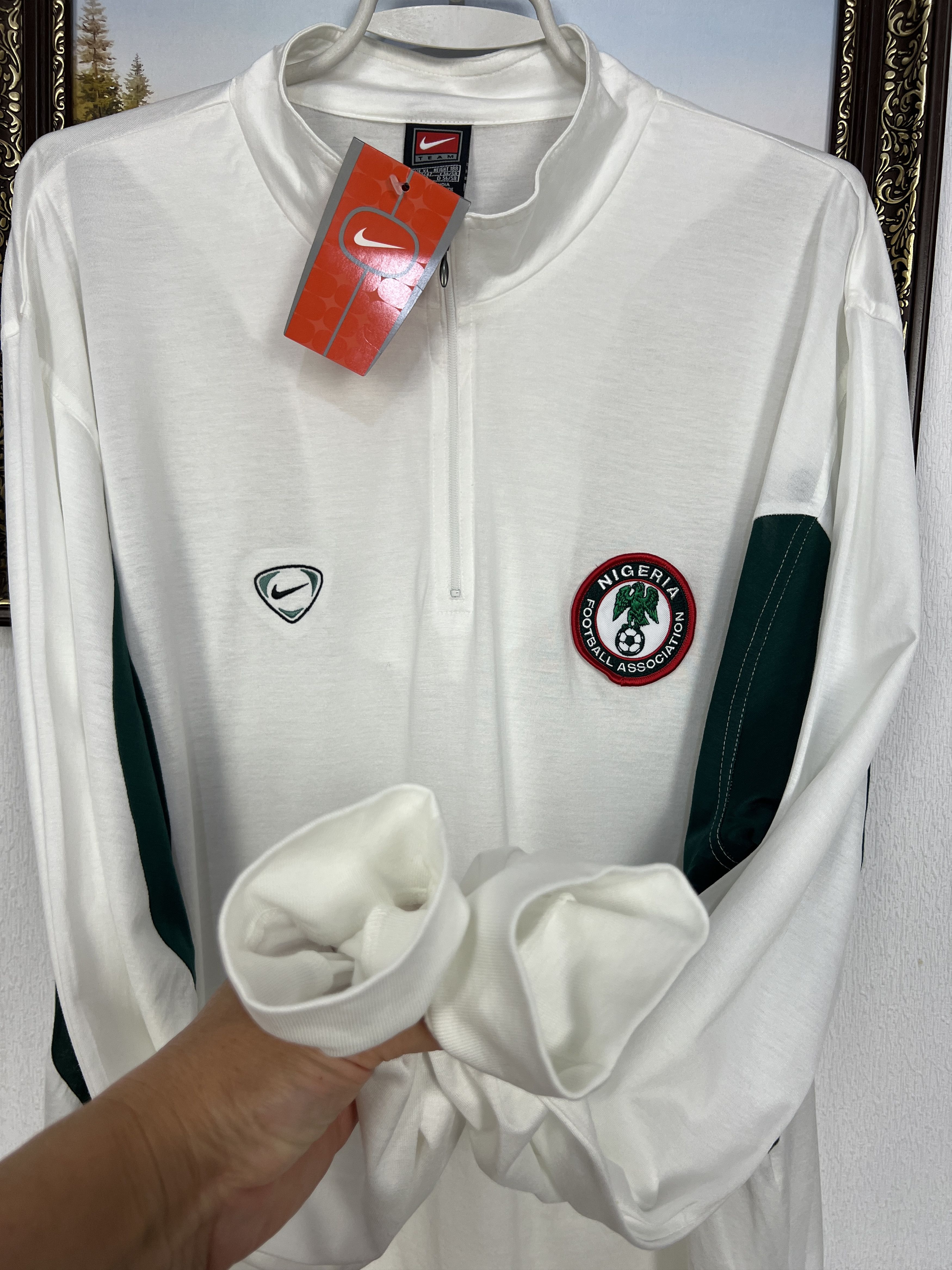 Nike Vintage 90's Nike Nigeria Football Shirt Long Sleeve Size US XL / EU 56 / 4 - 6 Thumbnail