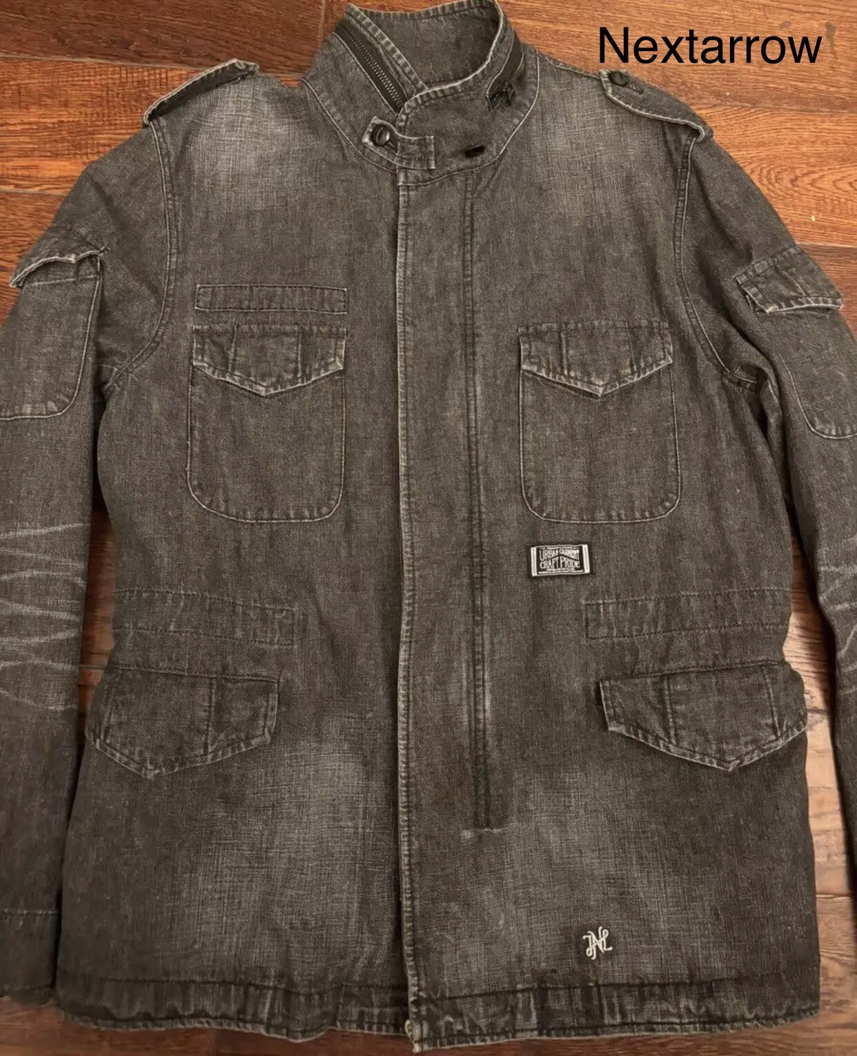 Neighborhood Neighborhood 06SS M65 black washed denim jacket Size US L / EU 52-54 / 3 - 2 Thumbnail