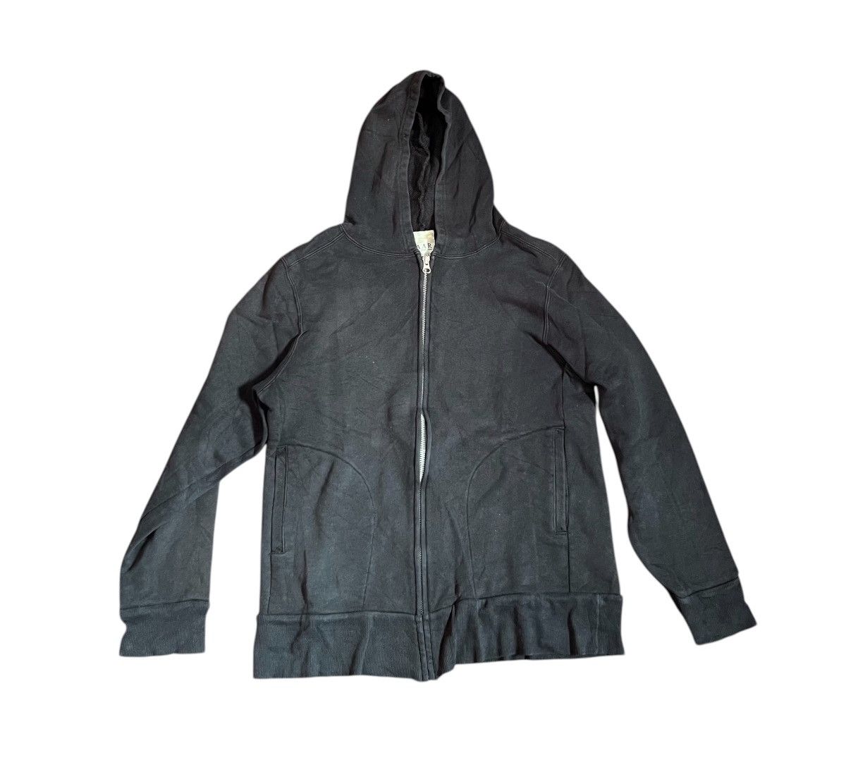 Yohji Yamamoto TAX FREE 🇺🇸 yamamoto a.a.r washed faded black zip hoodie Size US L / EU 52-54 / 3 - 1 Thumbnail